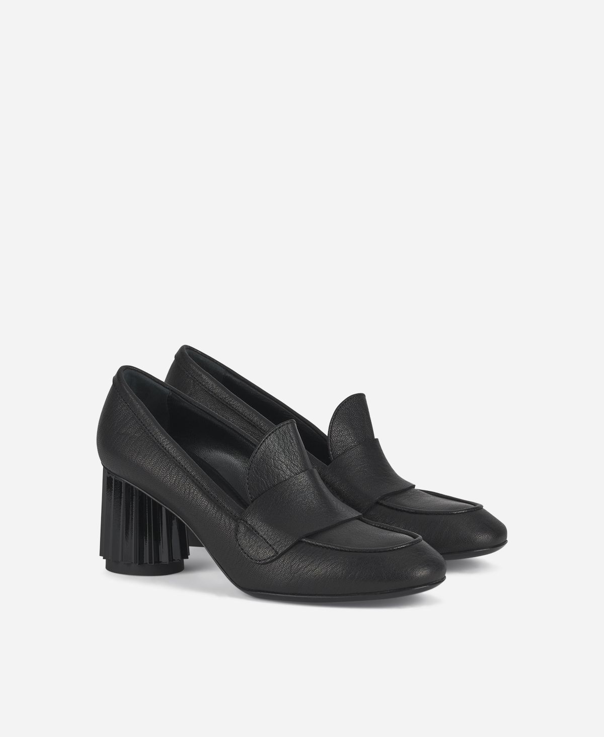 Agl Mocassino con tacco Nero Dorica M Moc Acquista Ora