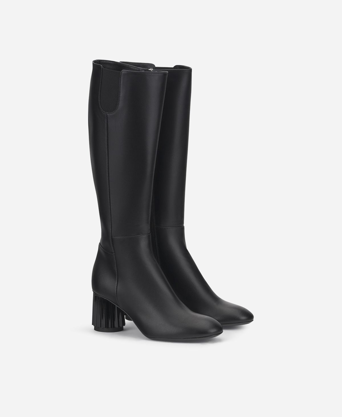 Agl Stivale con tacco Nero Dorica M Boot Consegna Veloce