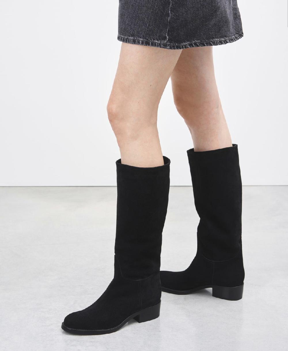 Agl Stivale in velour waterproof Nero Georgia Offerta per la Festa della Mamma
