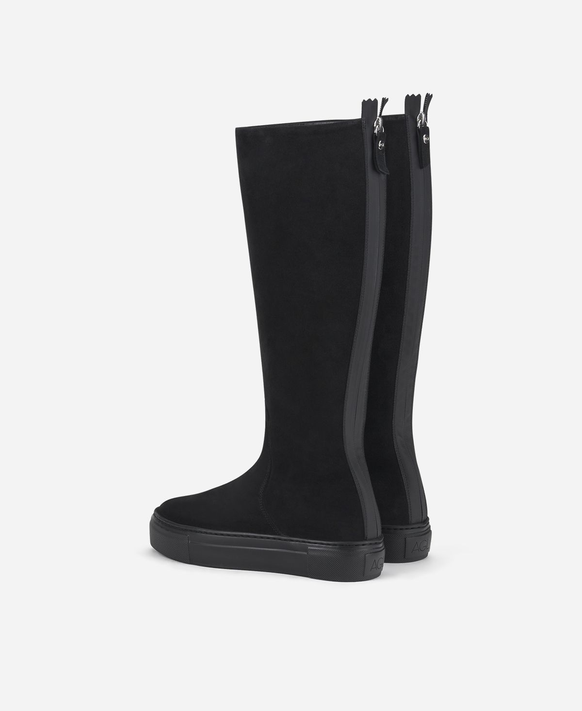 Agl Stivale sportivo in velour Nero Meghan Boot Sconto