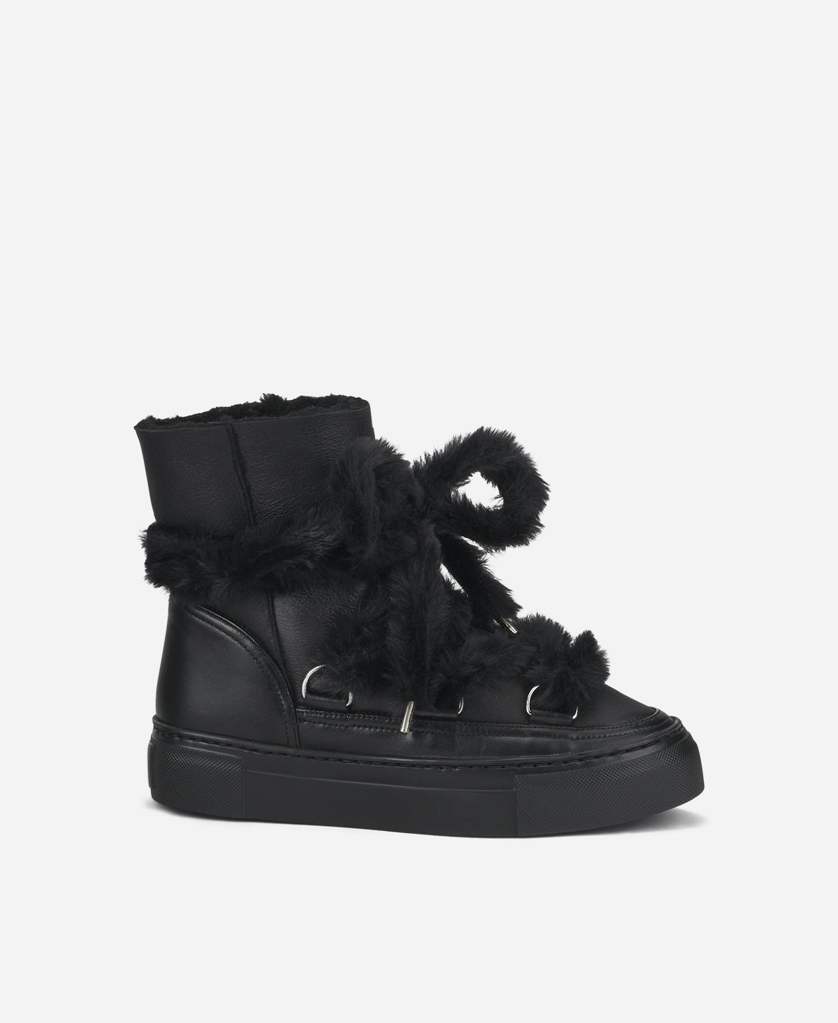 Agl Sneaker stivaletto con pelliccia Nero Kate