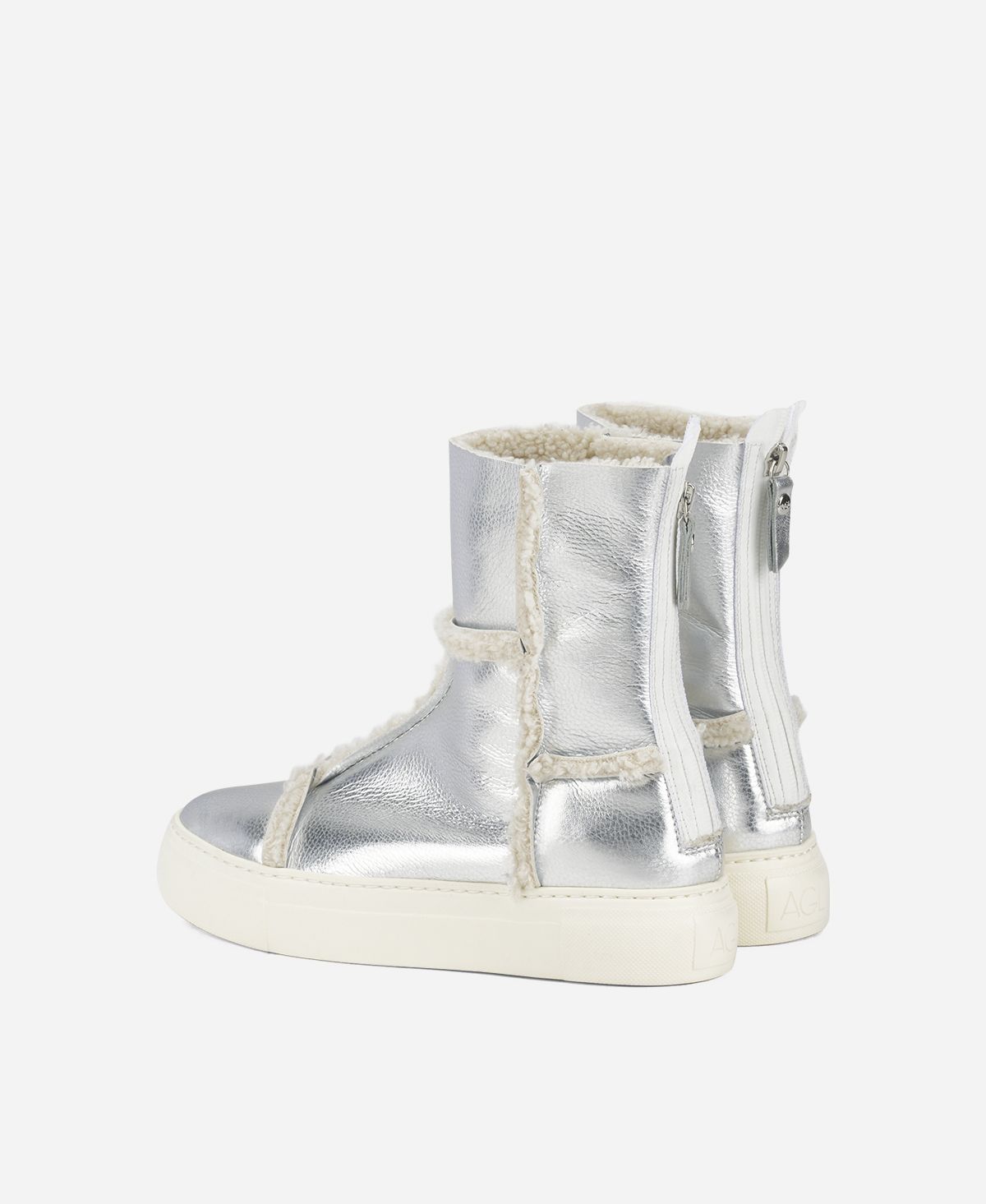 Agl Sneaker in eco montone Argento Rosy Online