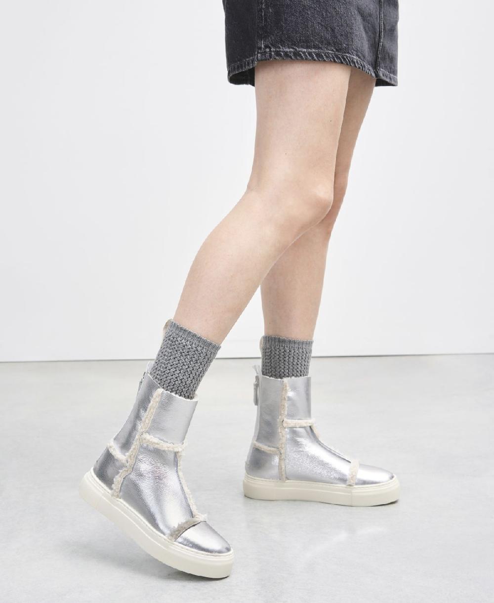 Agl Sneaker in eco montone Argento Rosy Online