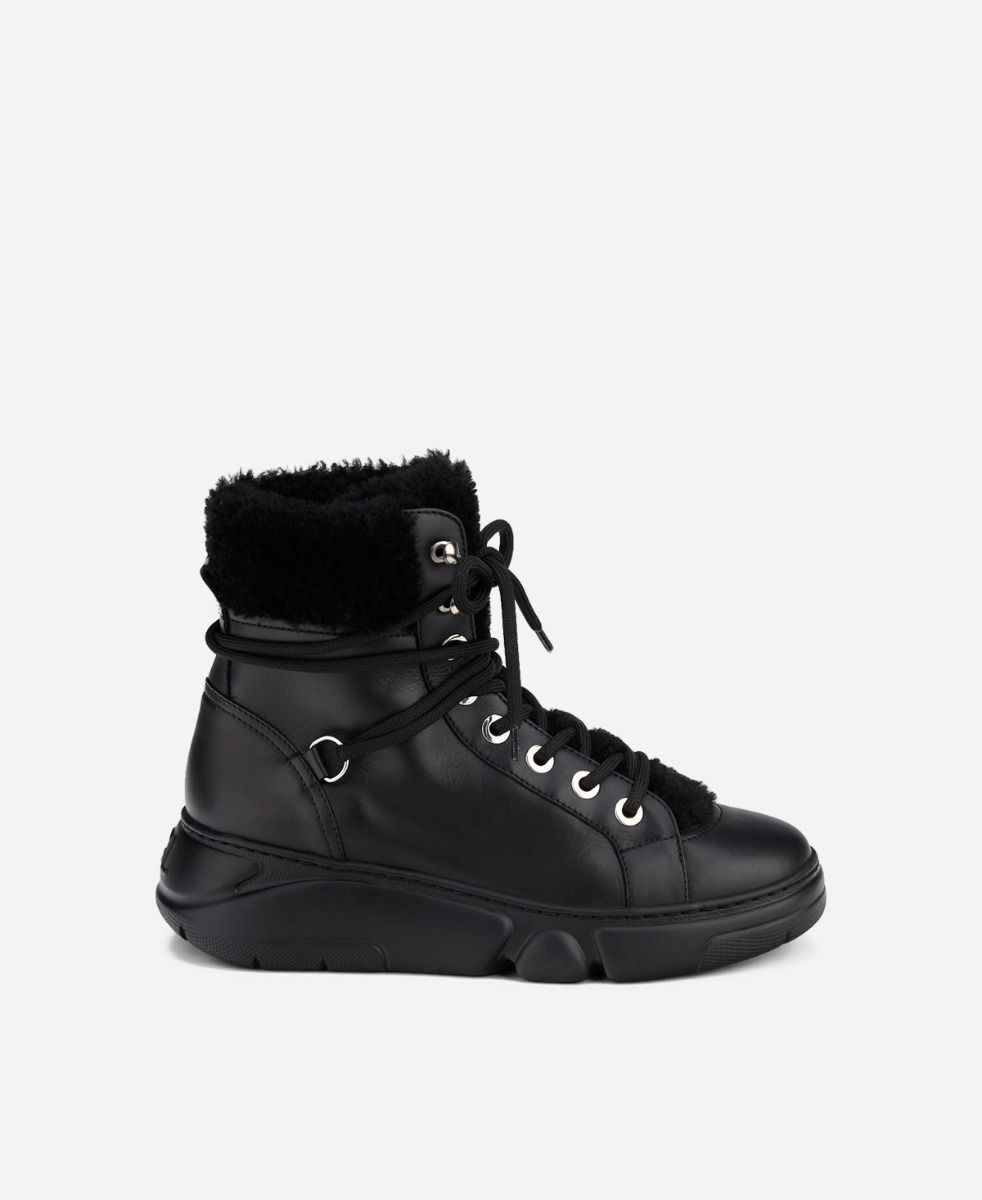 Agl Sneaker con montone Nero GISELLE