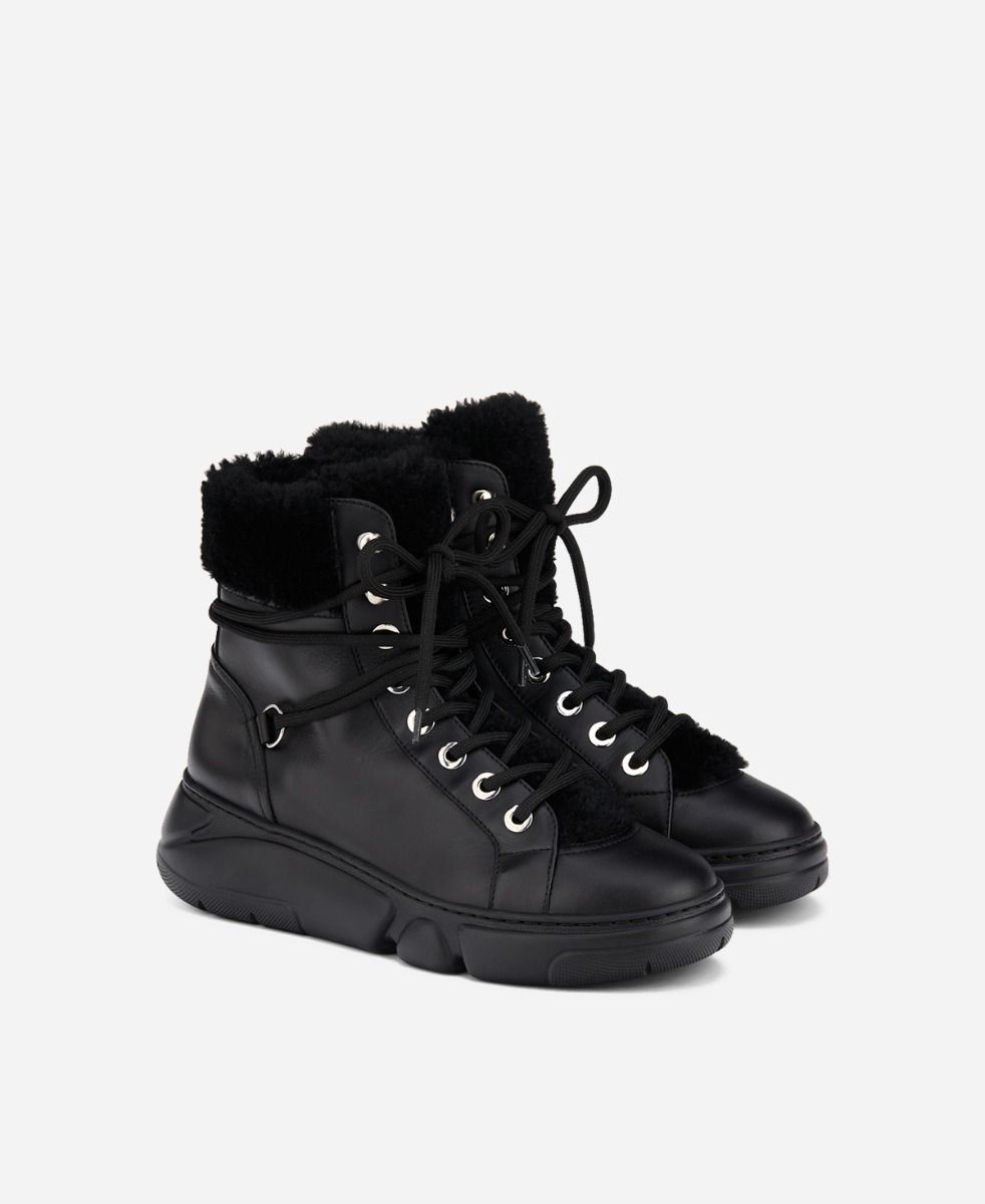 Agl Sneaker con montone Nero GISELLE Outlet