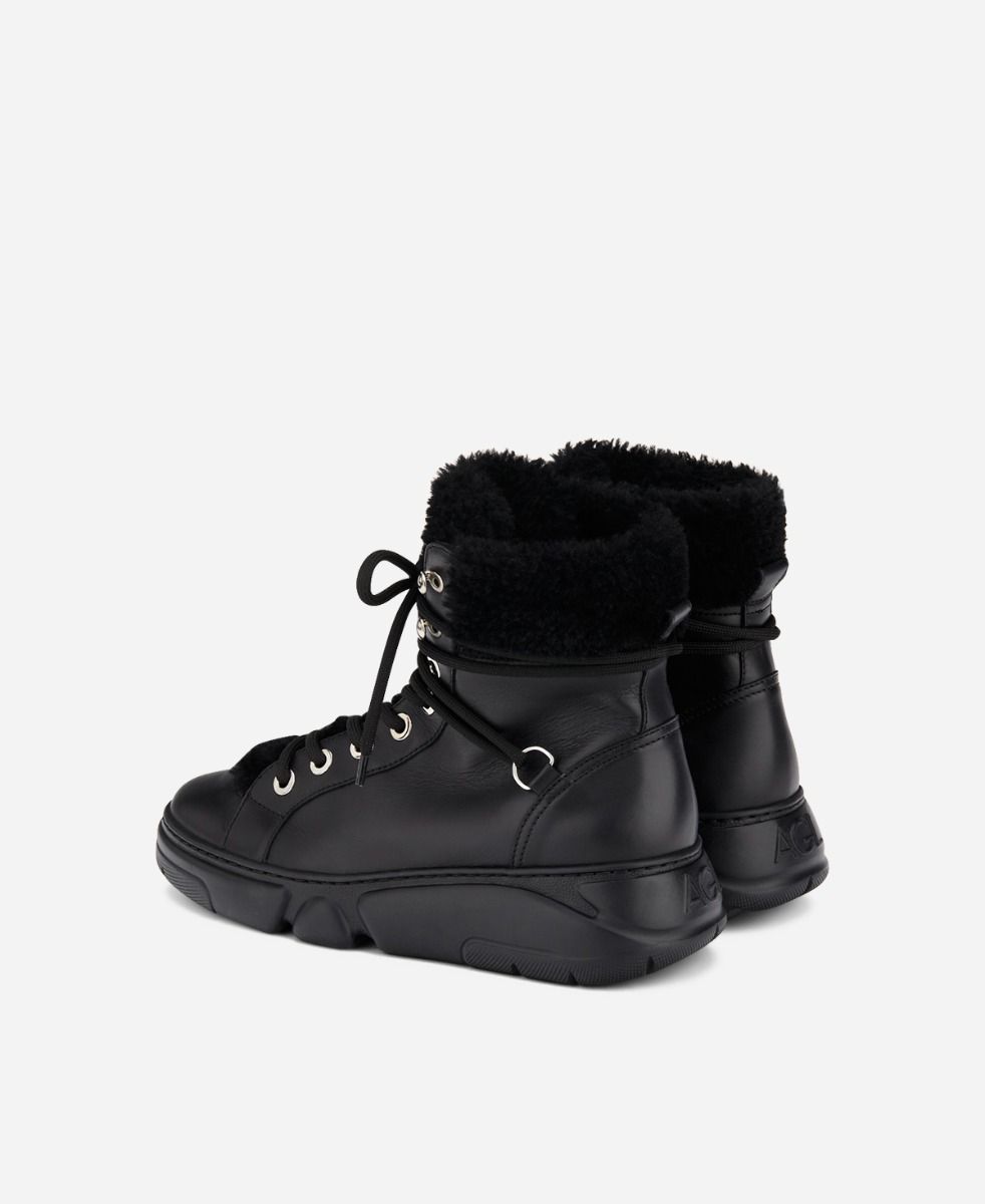 Agl Sneaker con montone Nero GISELLE Outlet