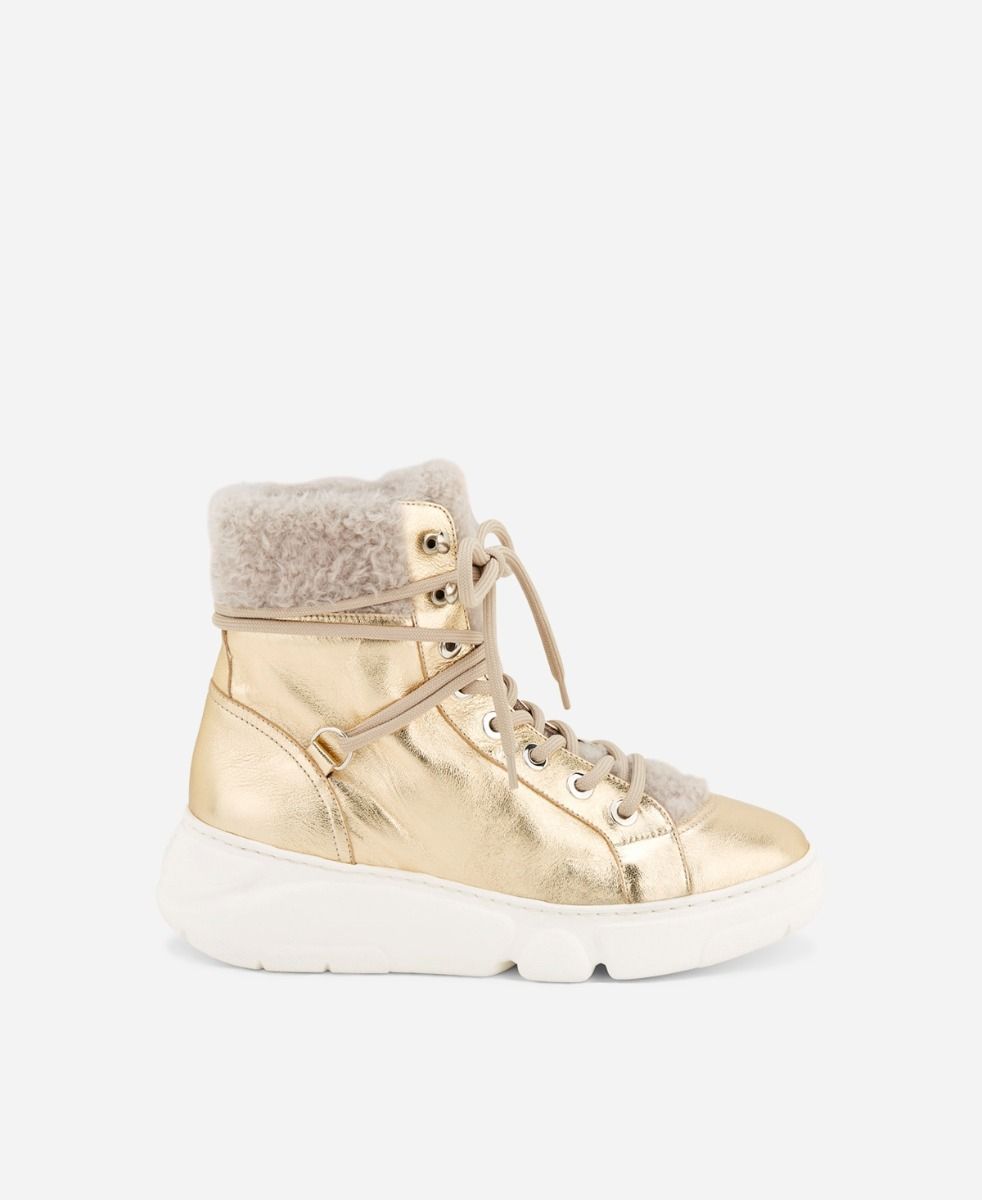 Agl Sneaker con montone Platino GISELLE In Vendita