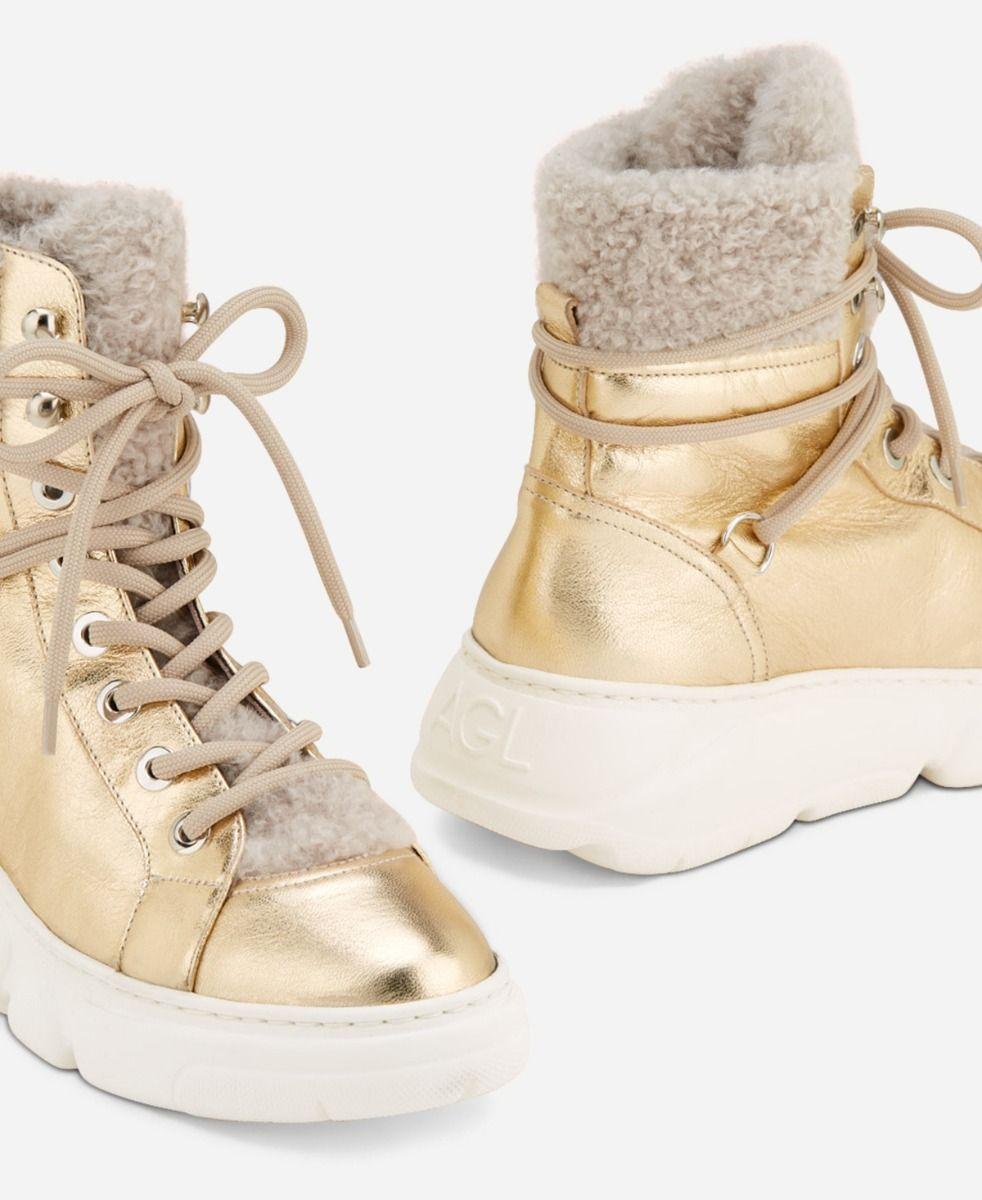 Agl Sneaker con montone Platino GISELLE In Vendita