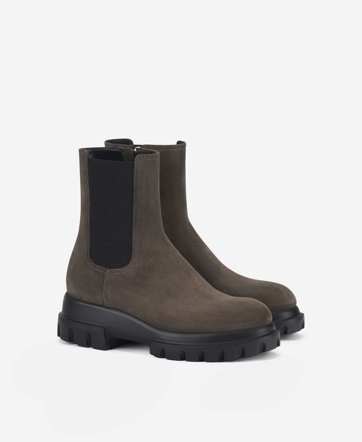 Agl Stivaletto in crosta Grigio Chunky Beat Vendita Calda