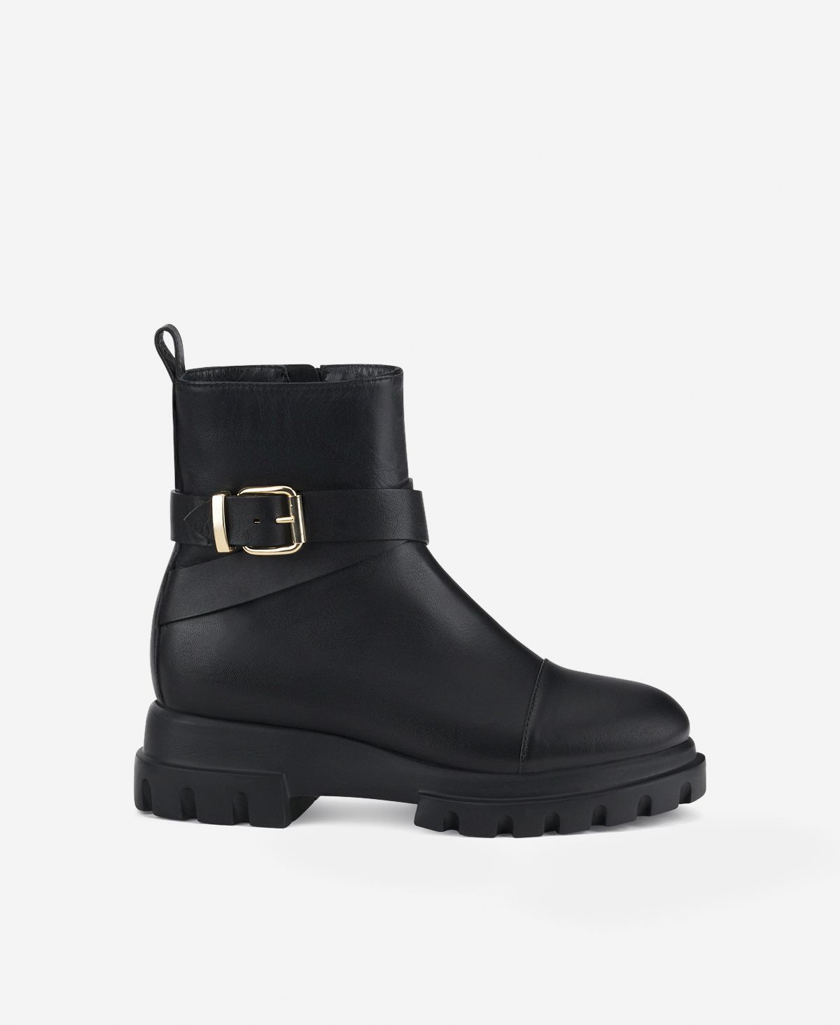 Agl Stivaletto con fibbia Nero Chunky Strap Vendita Economica