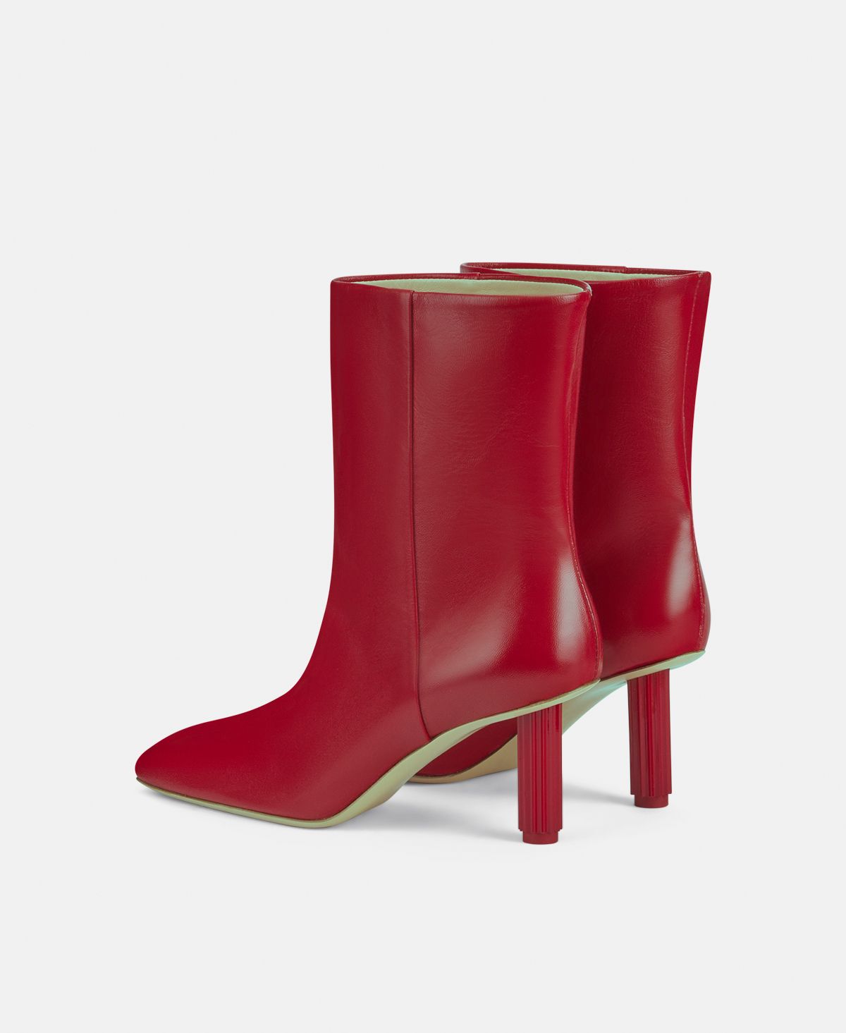 Agl Stivaletto in pelle con tacco Rosso Dorica Q 2025