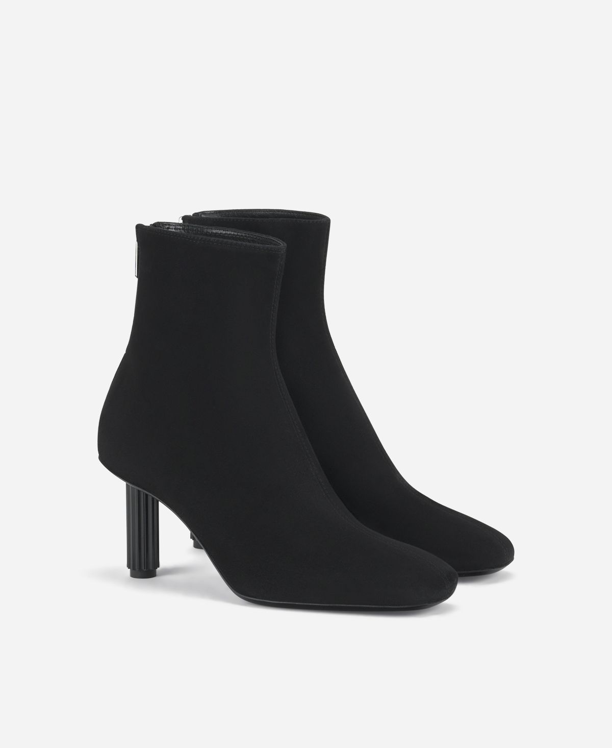 Agl Stivaletto in velour con tacco Nero Dorica Q Bootie In Linea