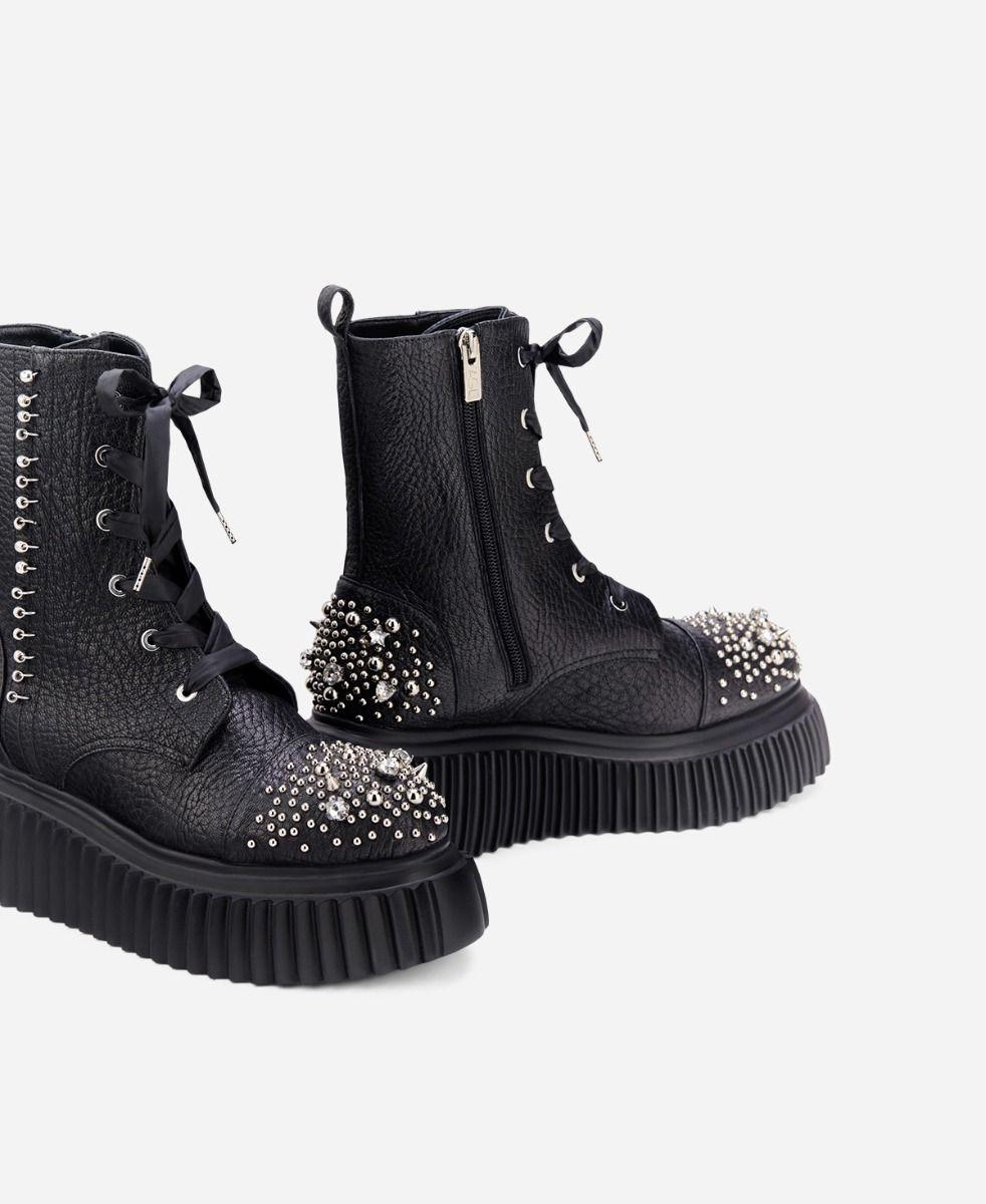 Agl Stivaletto con cristalli Nero IGGY CRYSTAL Promozione
