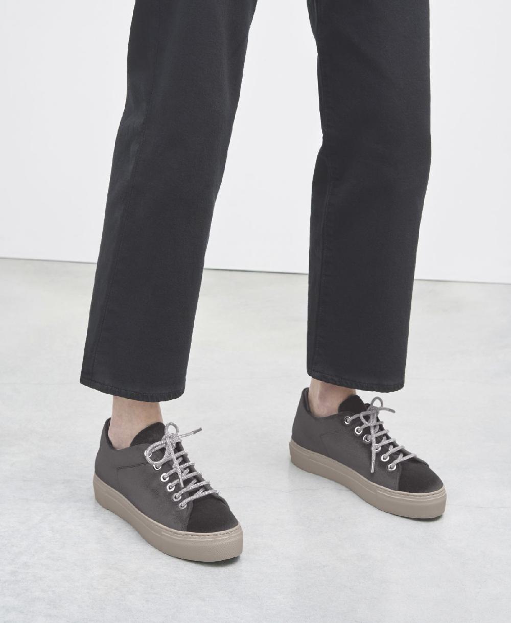 Agl Sneaker in velluto Grigio Vananda Velvet Soddisfazione Garantita