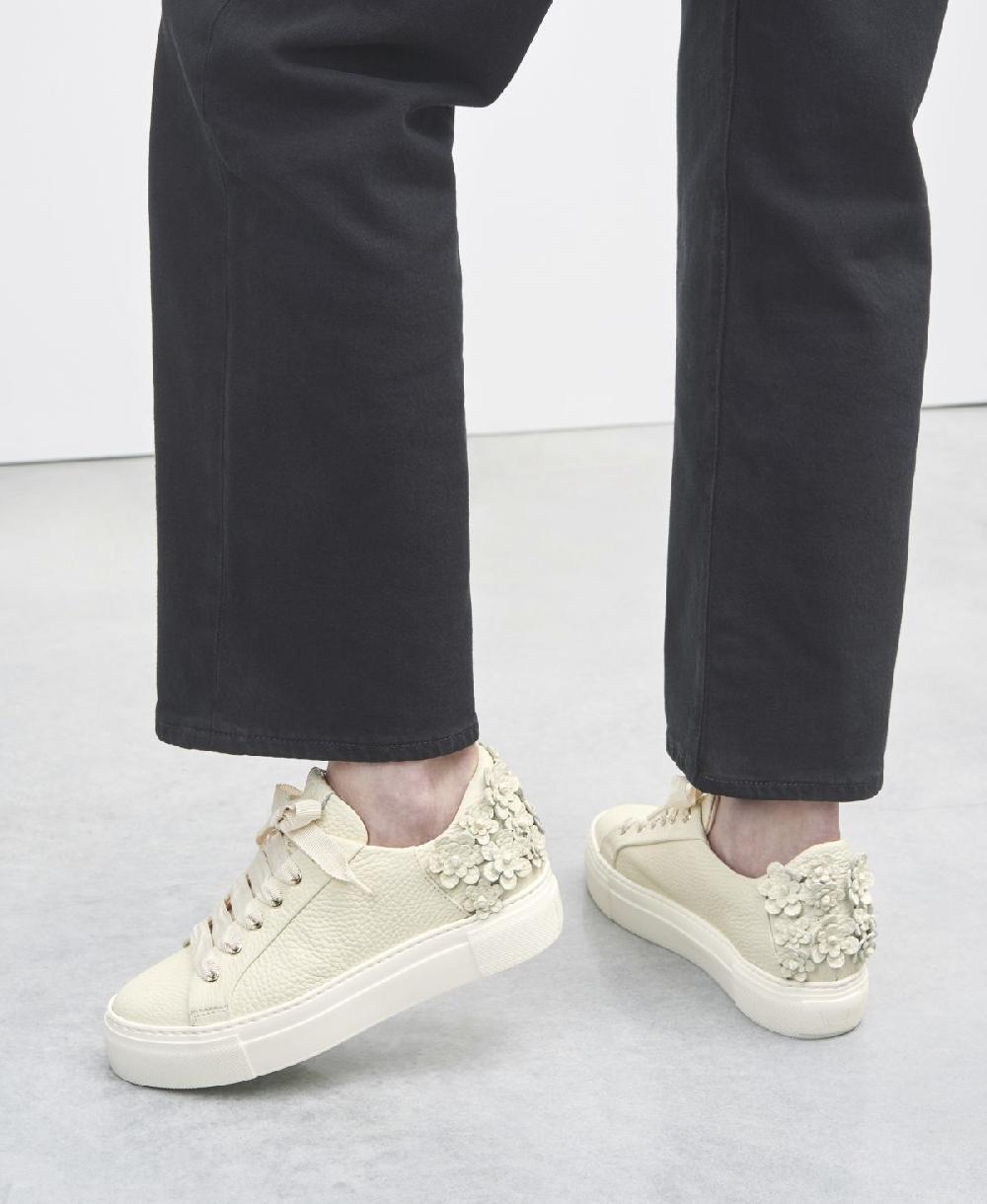 Agl Sneaker con fiori Avorio Eugenia Only for today