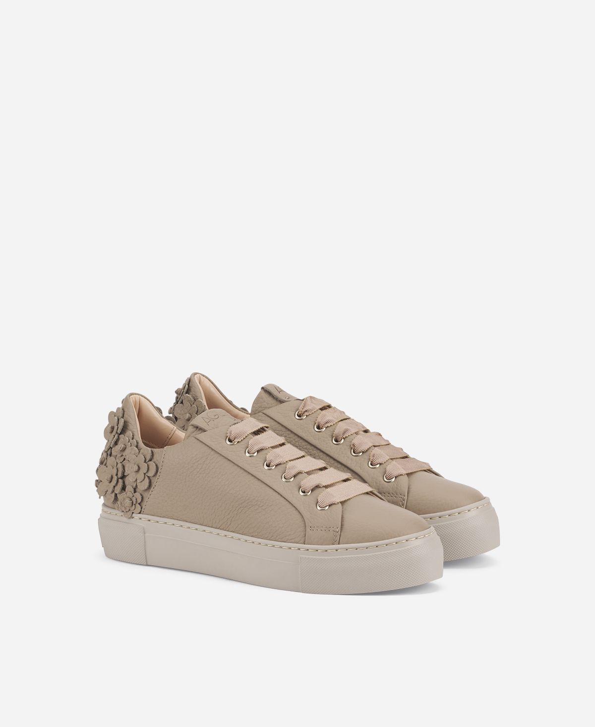 Agl Sneaker con fiori Tortora Eugenia Negozi Online