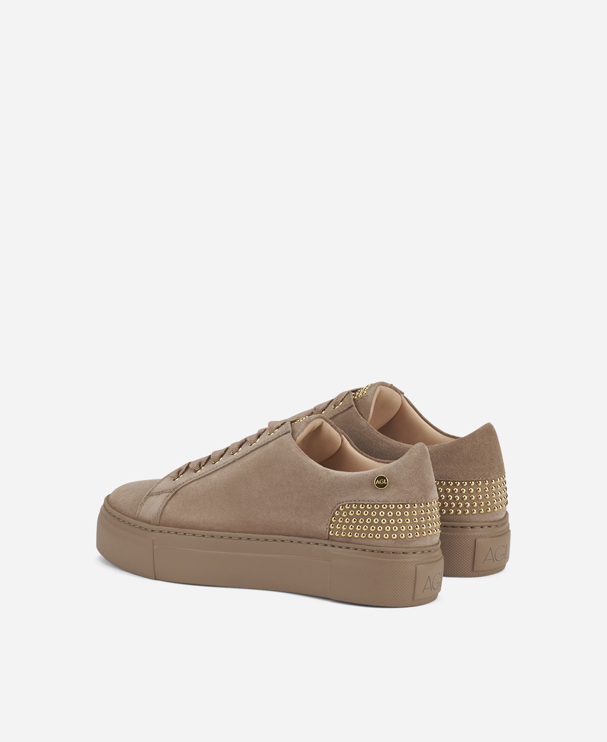 Agl Sneaker con borchie sul tallone Beige Stella Acquista Ora