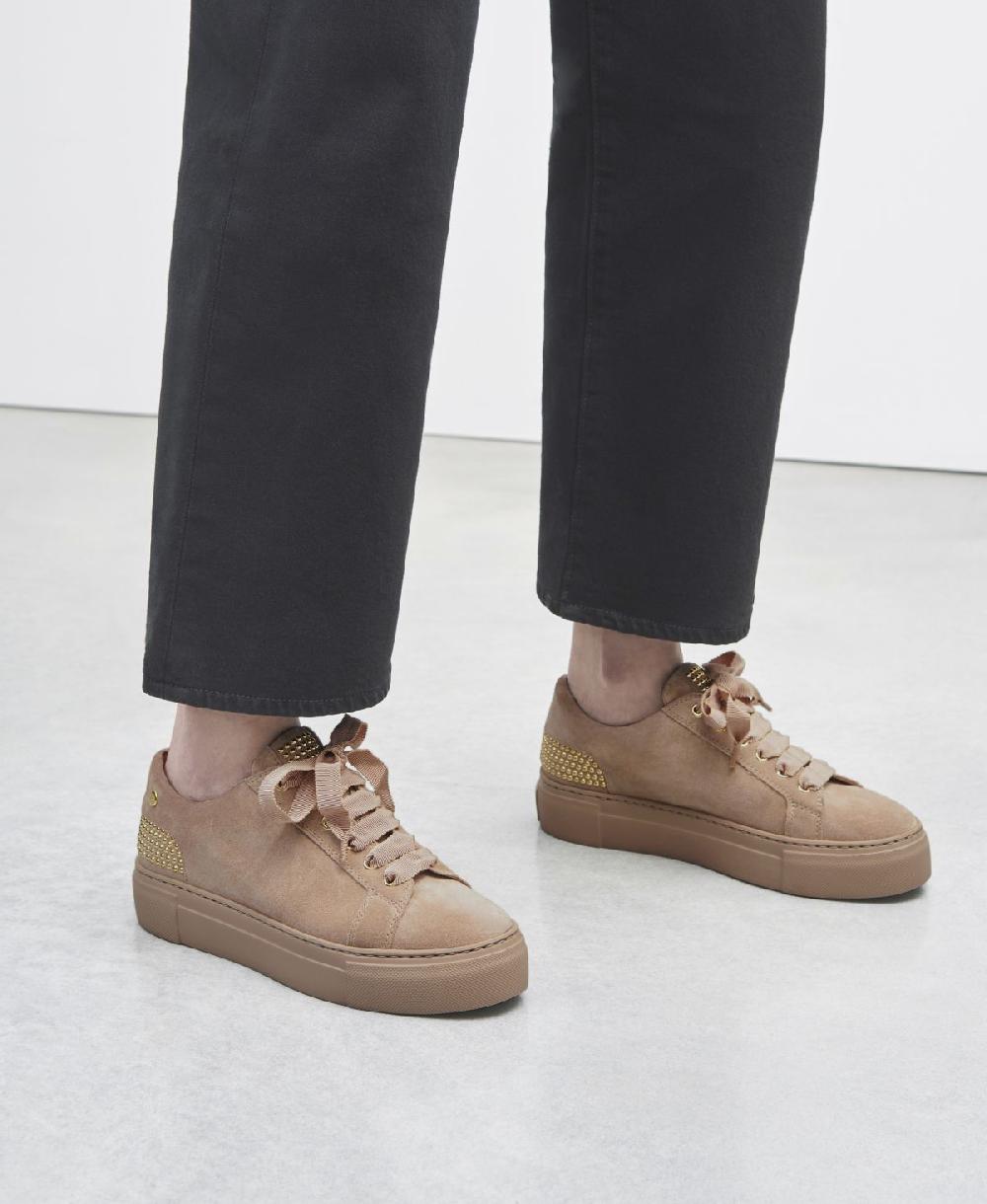 Agl Sneaker con borchie sul tallone Beige Stella Acquista Ora