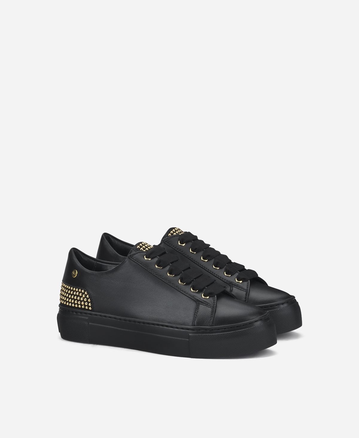 Agl Sneaker con borchie sul tallone Nero Stella Consegna Veloce