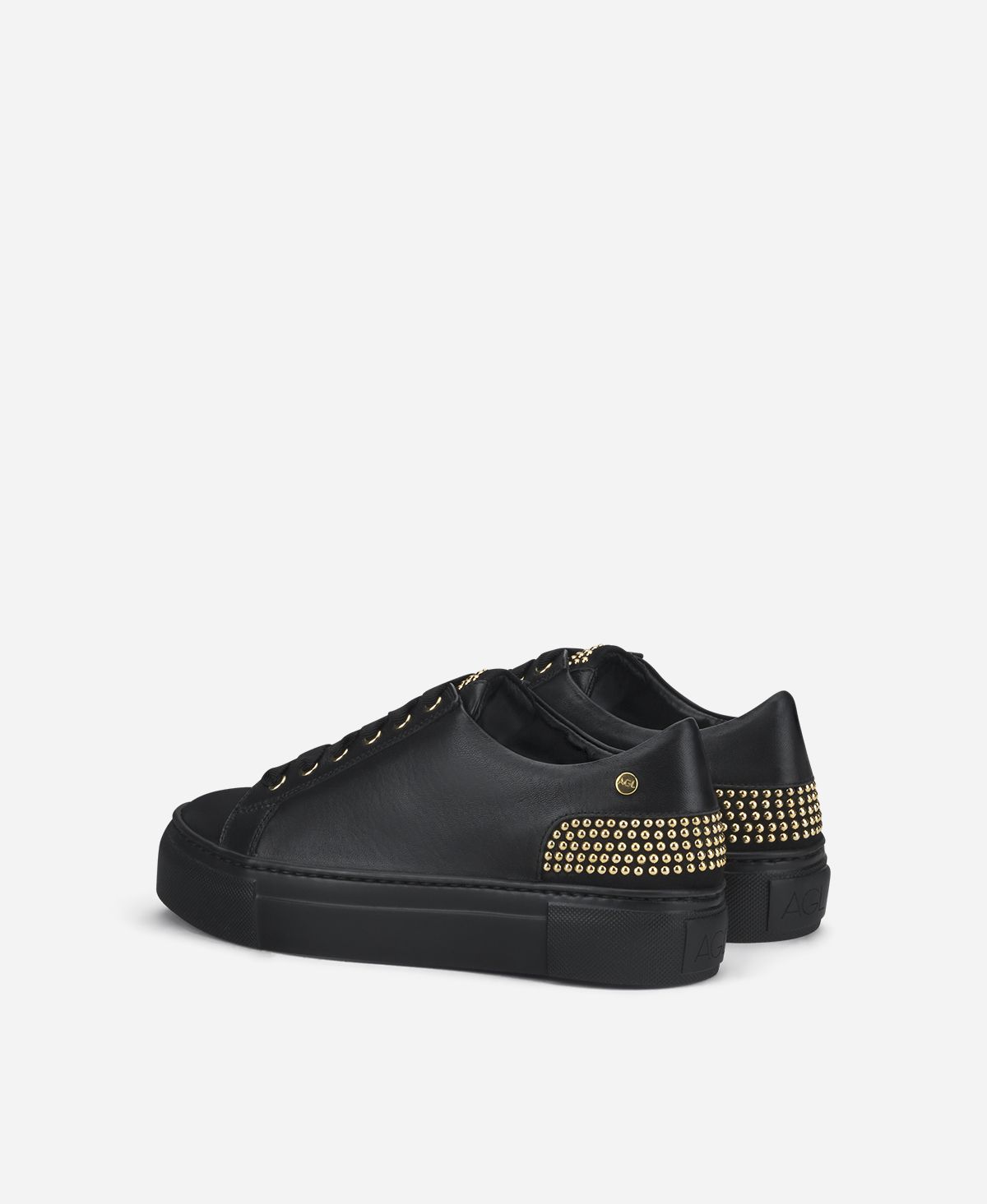 Agl Sneaker con borchie sul tallone Nero Stella Consegna Veloce