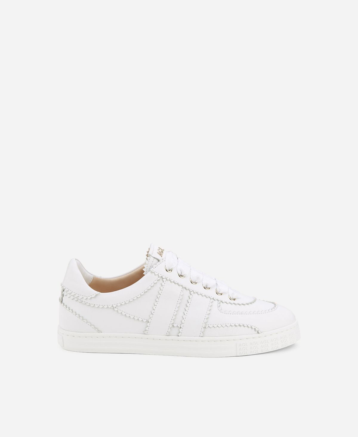 Agl Sneaker in pelle Bianco Leda Affare Del Giorno