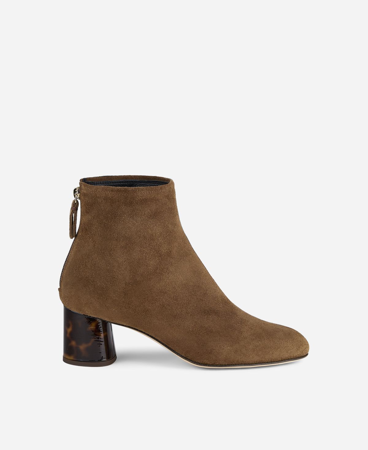 Agl Stivaletto in pelle con tacco Cuoio VETA PRECIOUS Online