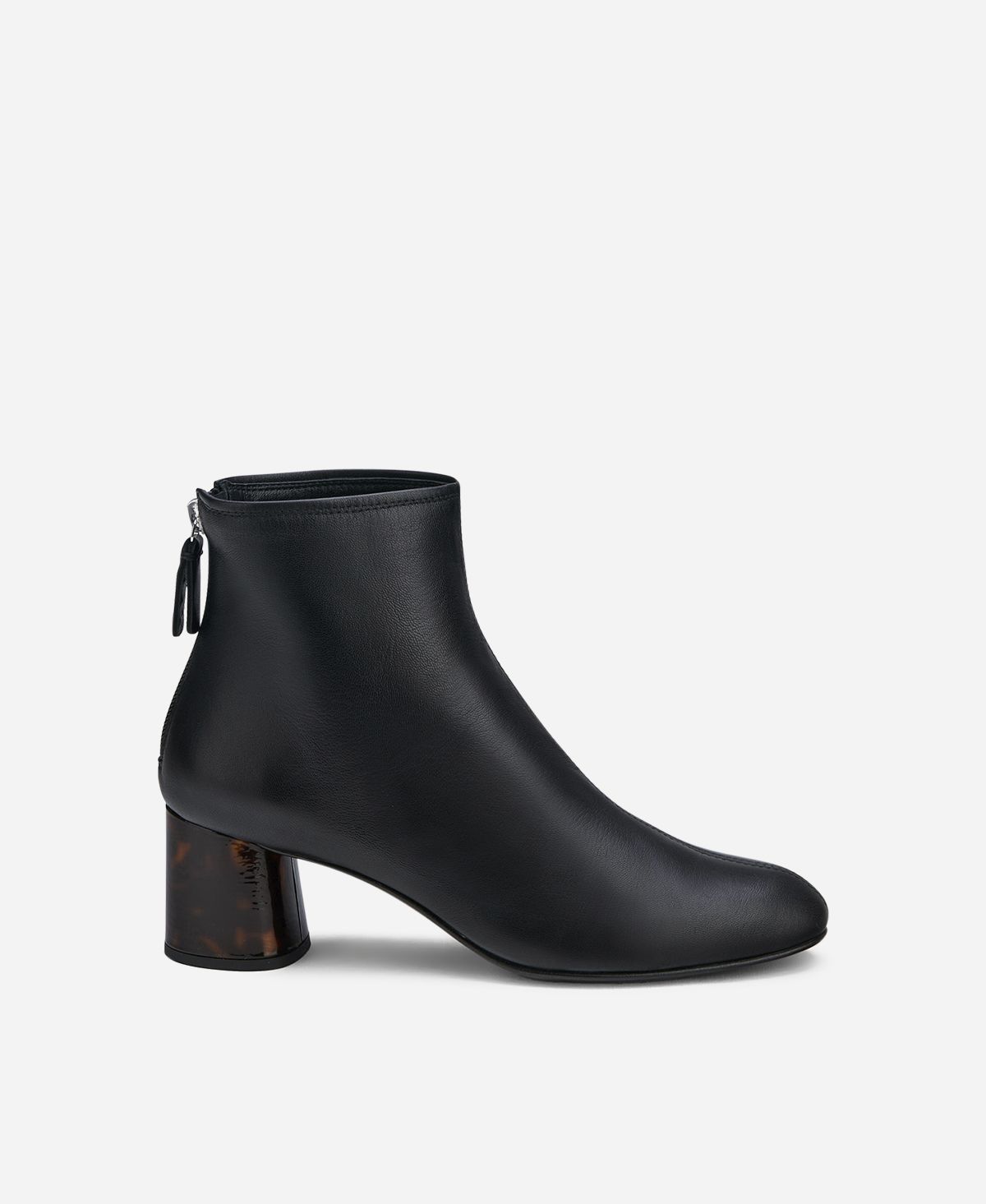 Agl Stivaletto in pelle con tacco Nero VETA PRECIOUS