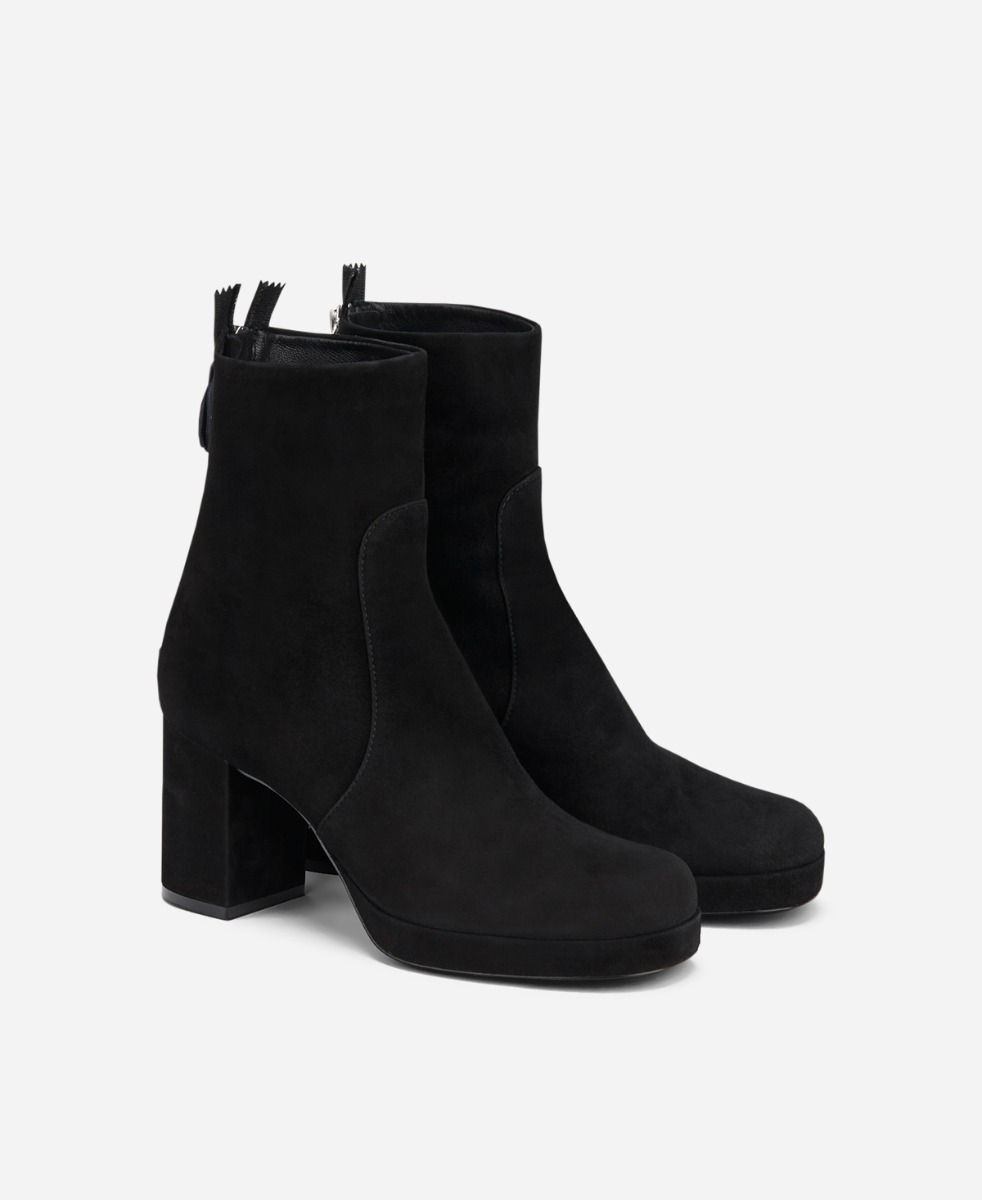 Agl Stivaletto in velour Nero BETTY Vendita Calda