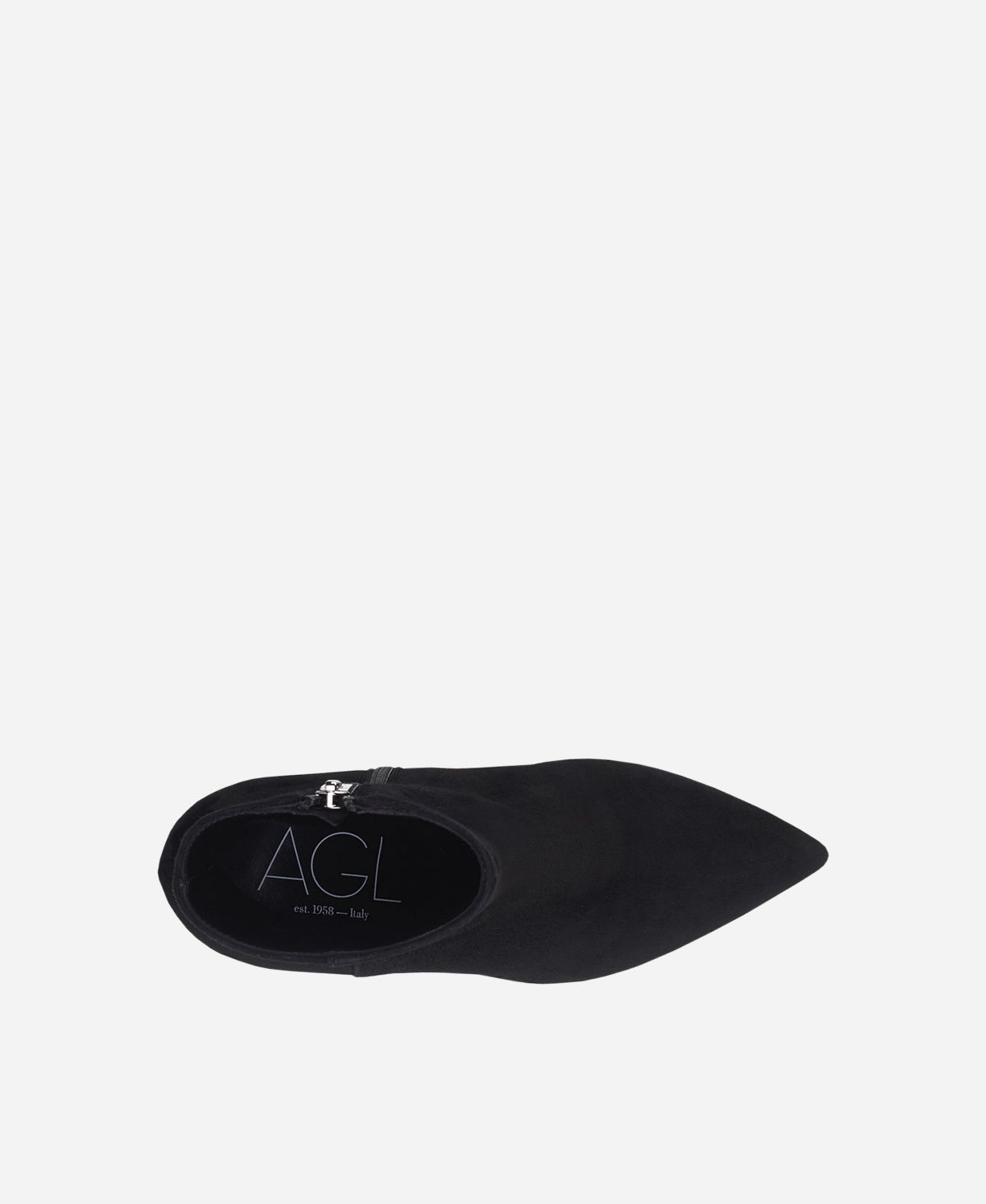 Agl Stivaletto in velour Nero IDE BOOTIE Vendita Economica
