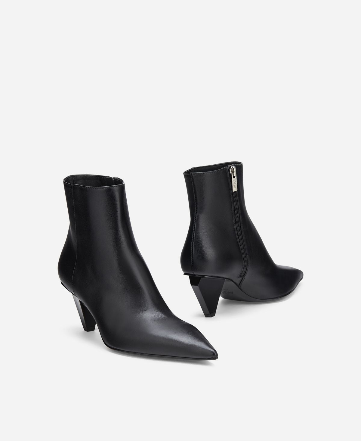 Agl Stivaletto in pelle Nero KNIFE BOOTIE Saldi Di Fabbrica