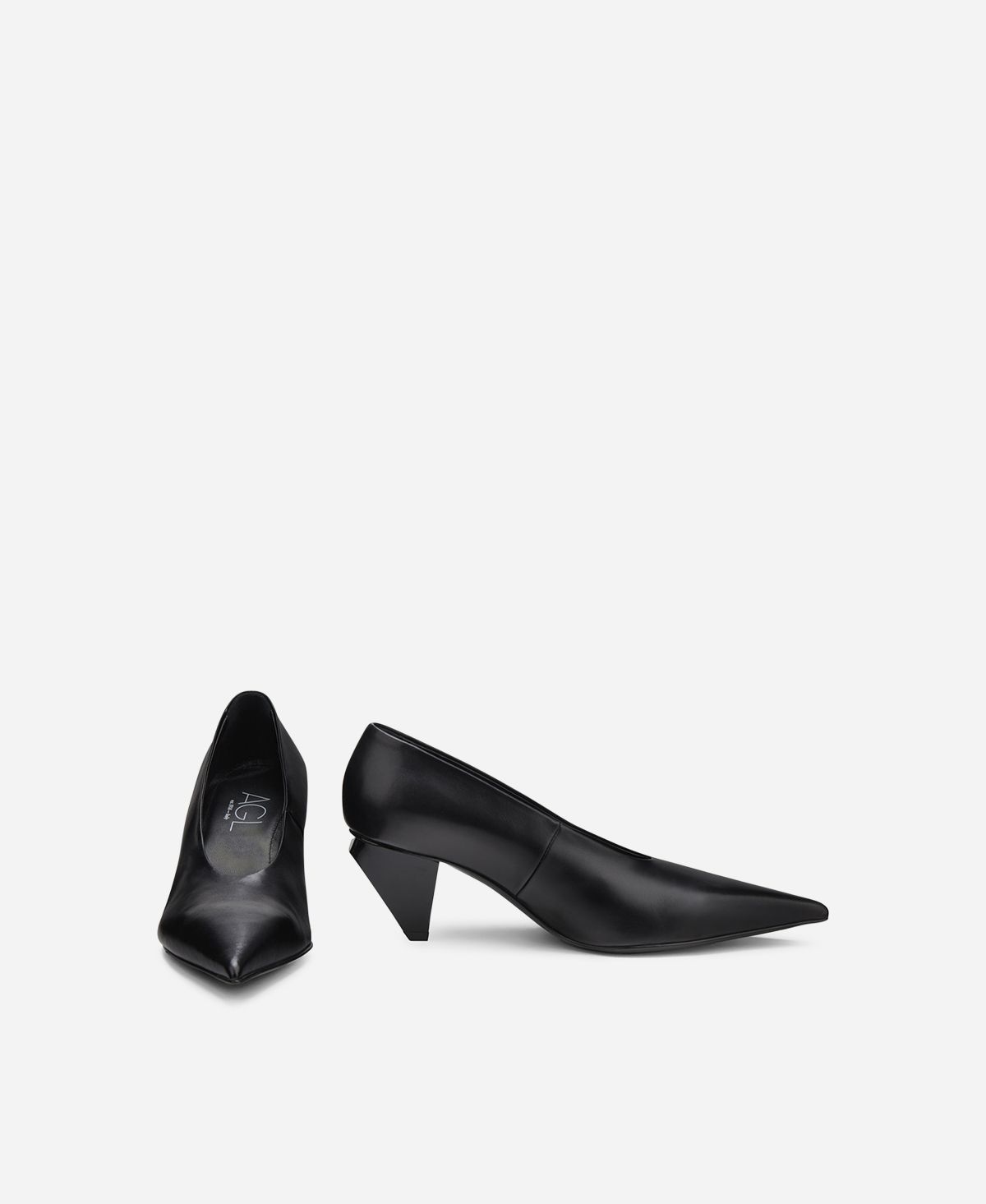 Agl Décolleté in pelle Nero KNIFE PUMP I Più Venduti