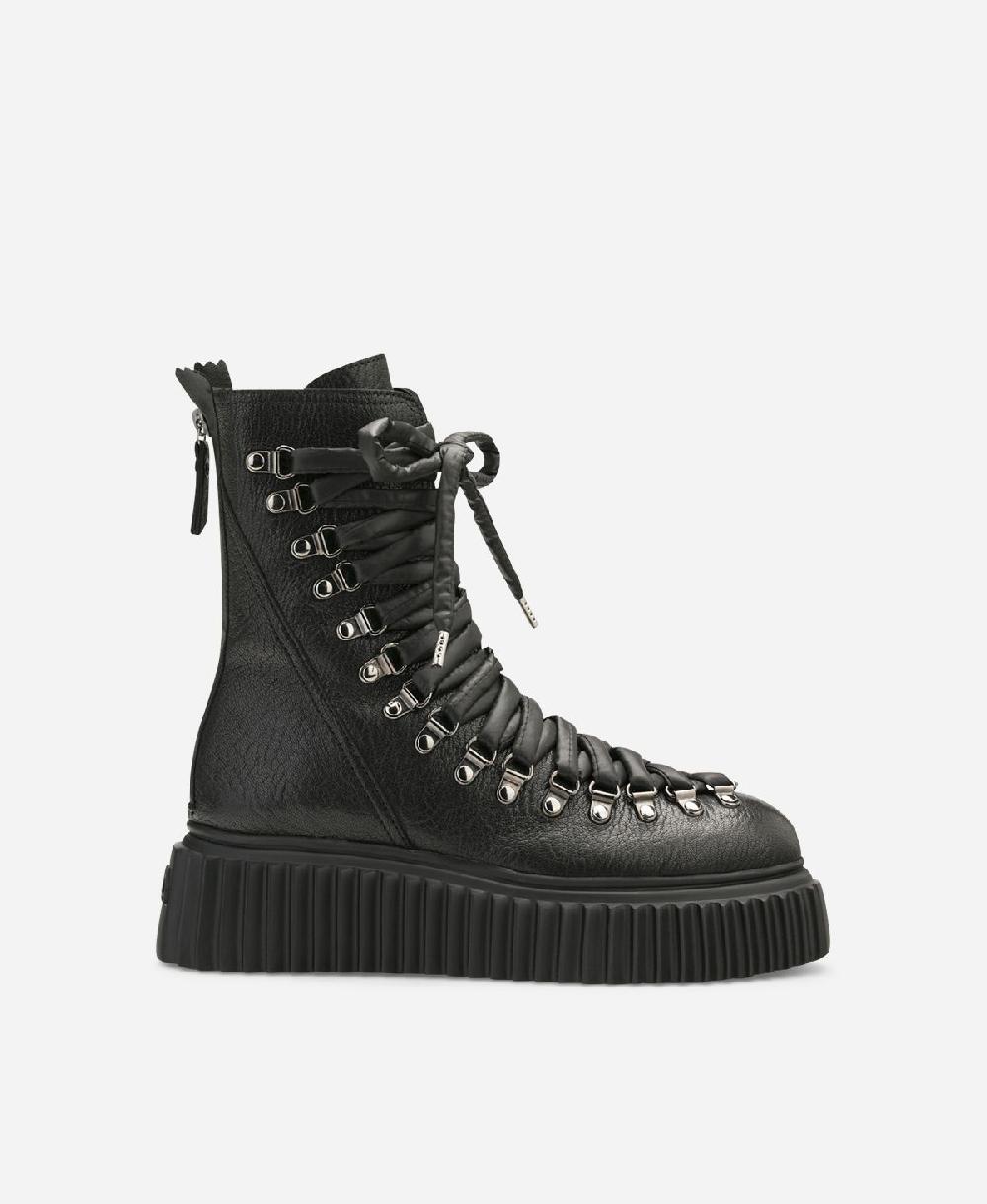 Agl Biker in pelle Nero DROMO