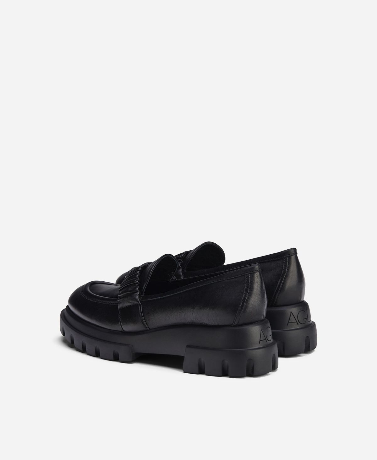 Agl Mocassino con rouche Nero CELESTE Vendita