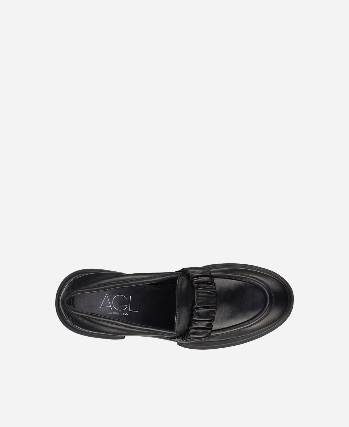 Agl Mocassino con rouche Nero CELESTE Vendita