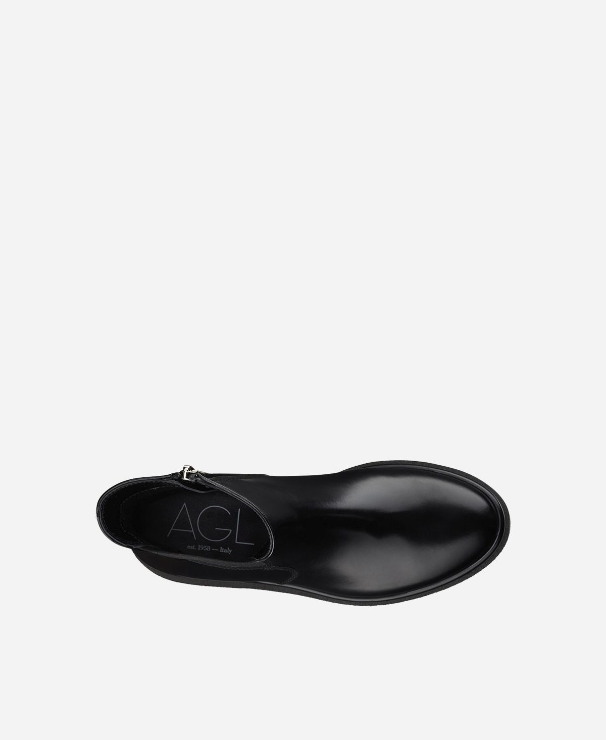 Agl Stivaletto con zip ed elastico Nero ALISON R BEAT Pezzi Unici
