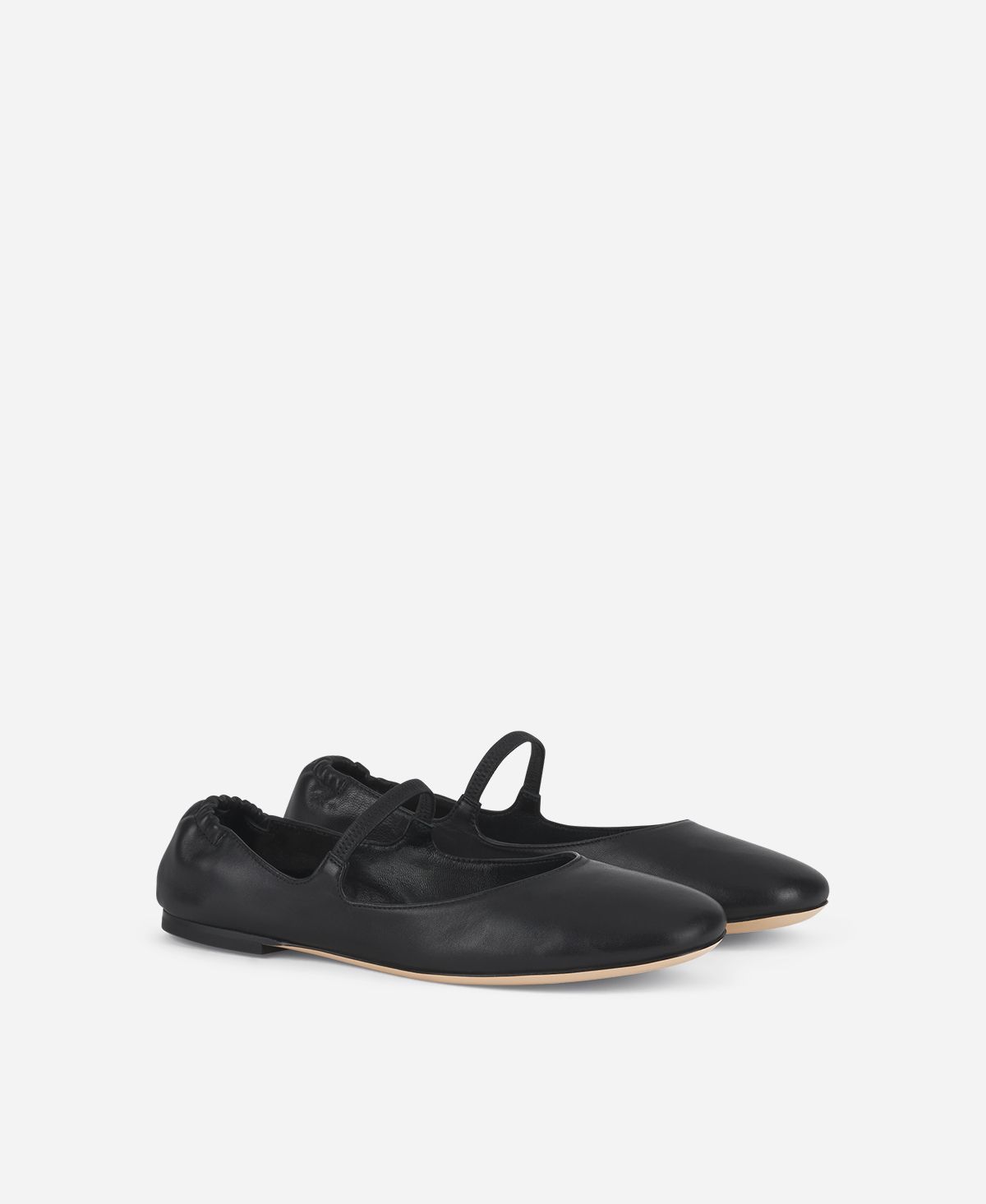 Agl Ballerina in pelle Nero Iris Affare Del Giorno