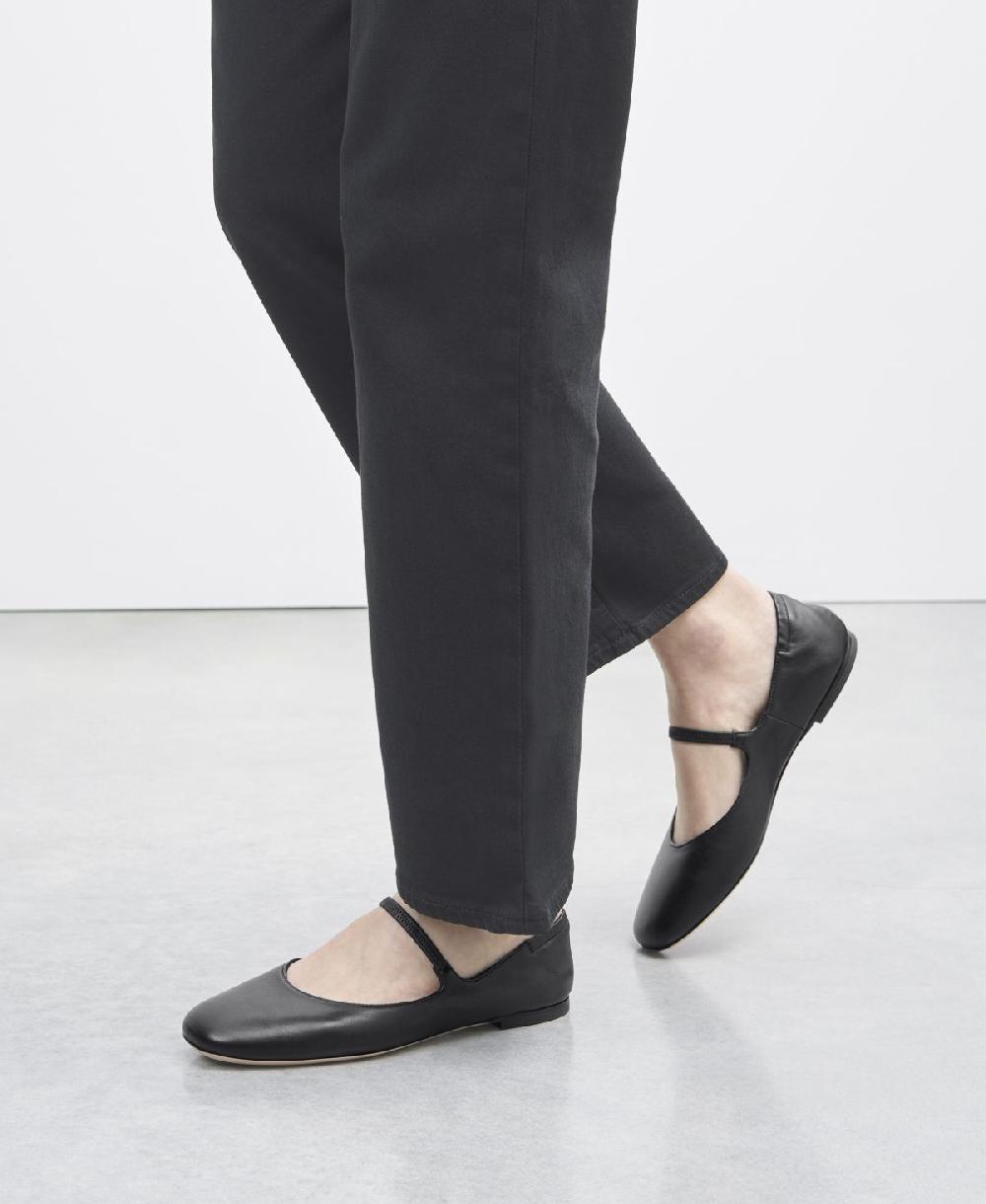Agl Ballerina in pelle Nero Iris Affare Del Giorno