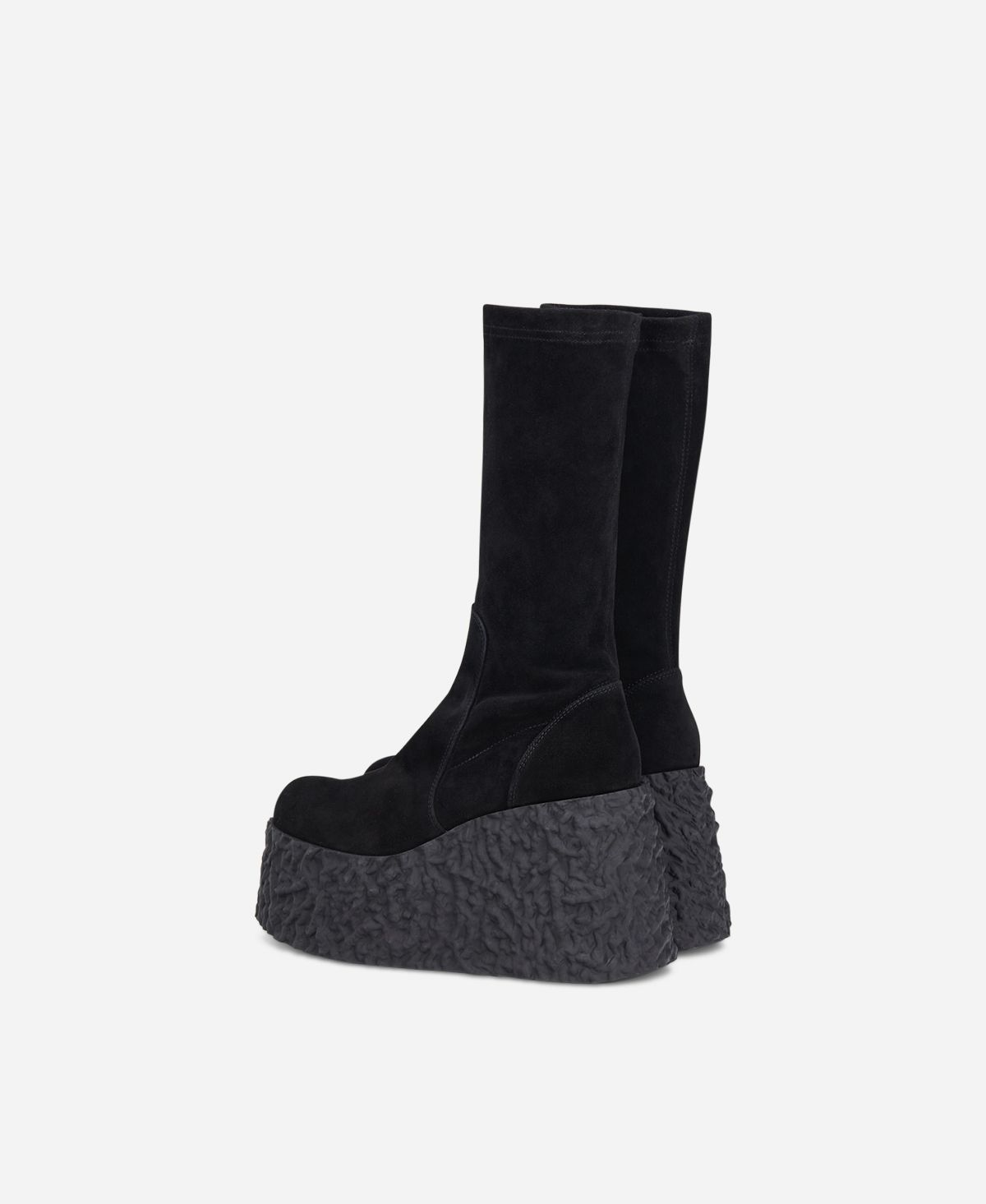 Agl Stivale in nappa stretch Nero velour LAVA STRETCH Sconto
