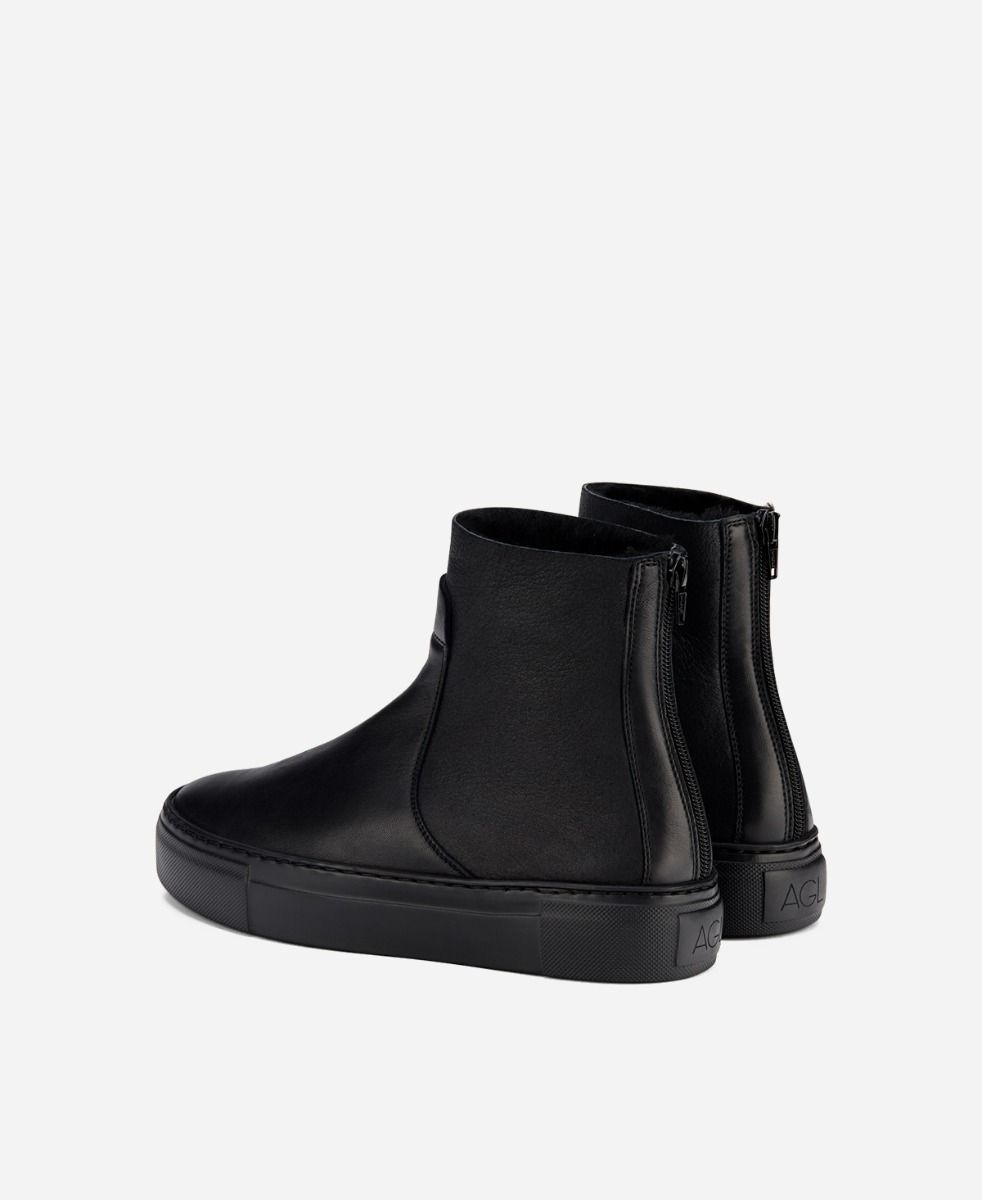 Agl Sneaker con shearling Nero MEGHAN WARM Economico