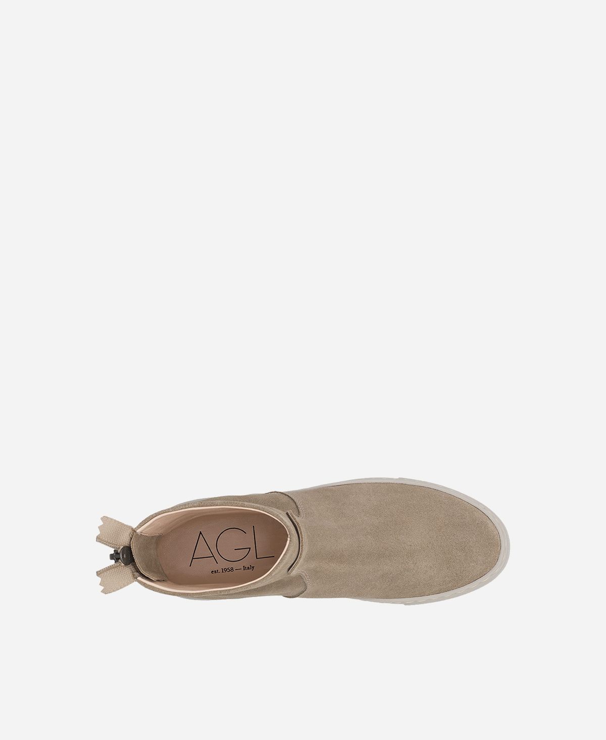 Agl Stivaletto sneaker in velour Tortora MEGHAN BOOTIE Online