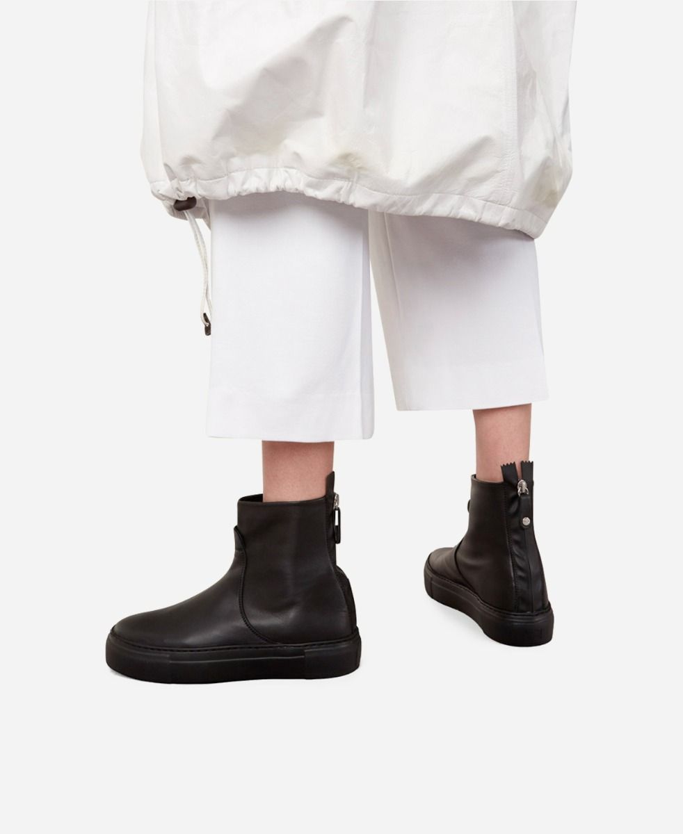 Agl Stivaletto sneaker in pelle Nero MEGHAN BOOTIE Vendita Calda