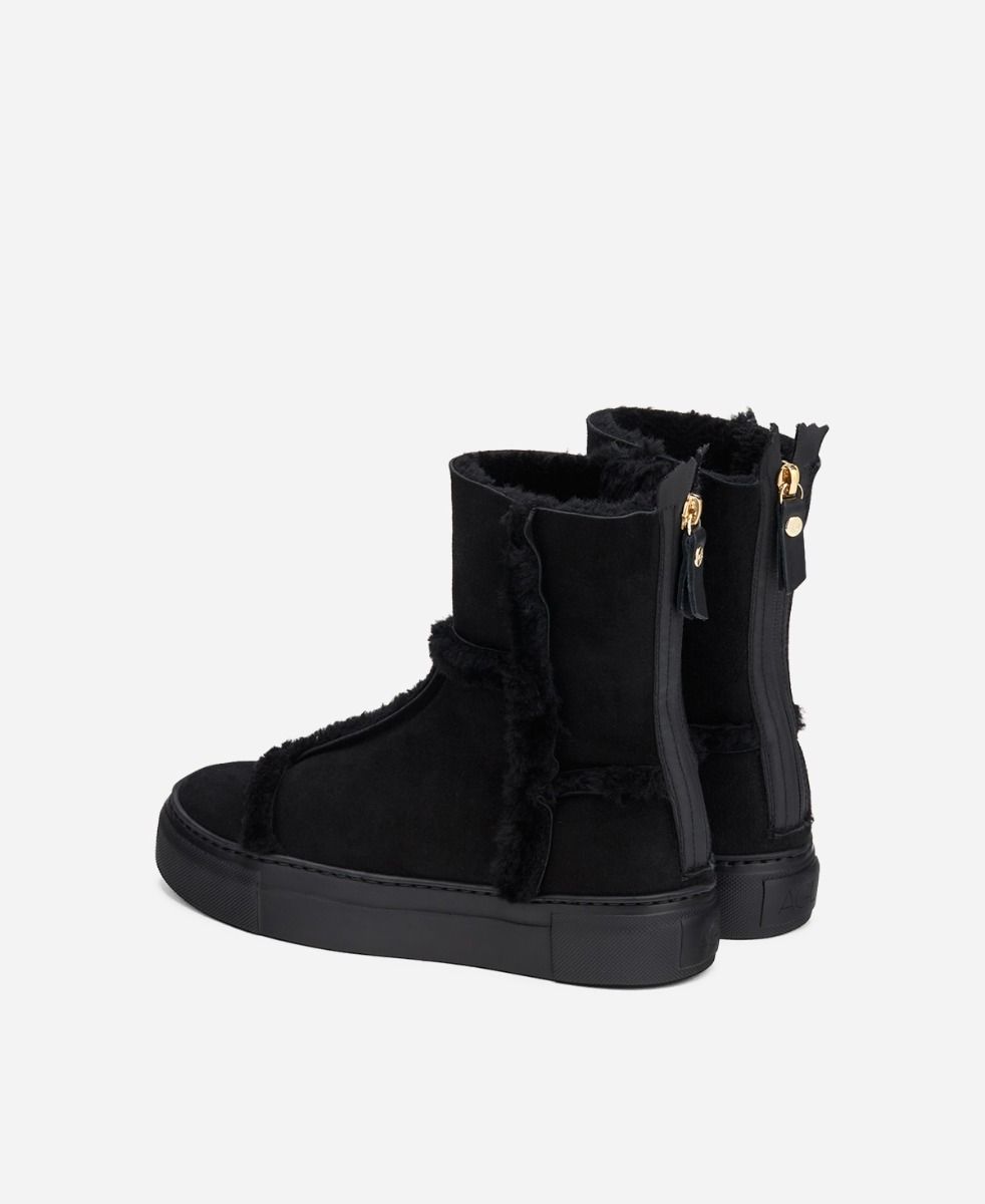 Agl Sneaker in montone Nero ROSY Vendita Economica