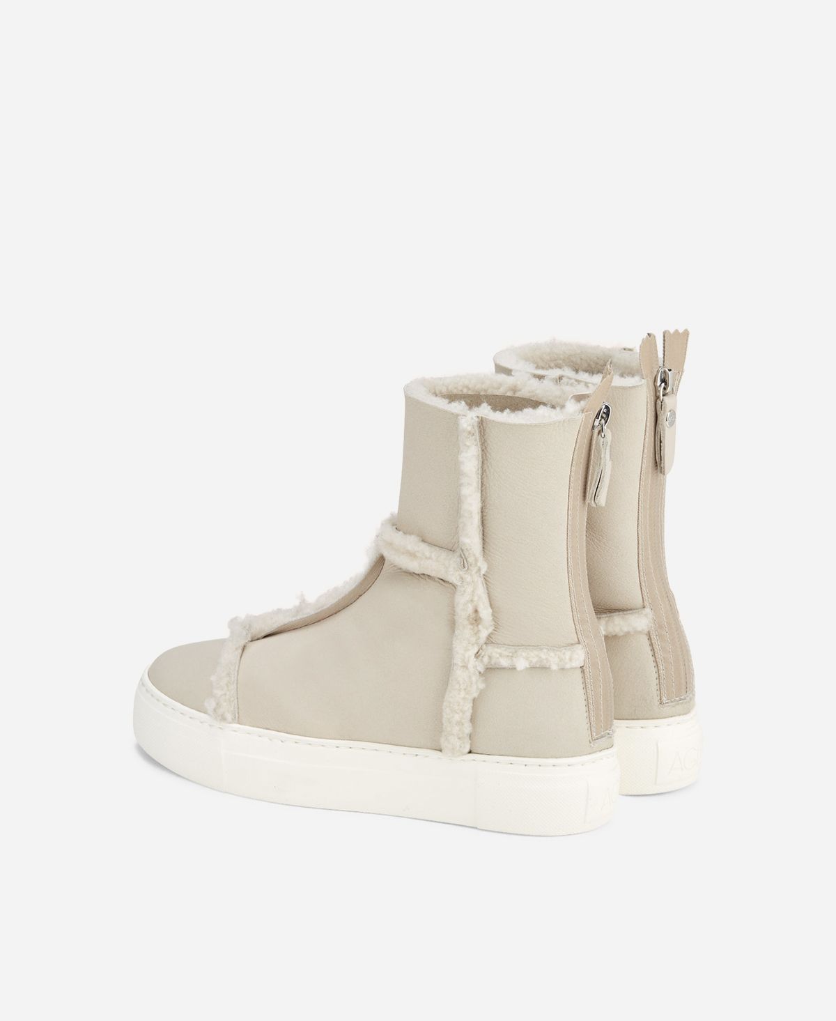 Agl Sneaker in montone Avorio ROSY Saldi Di Fabbrica