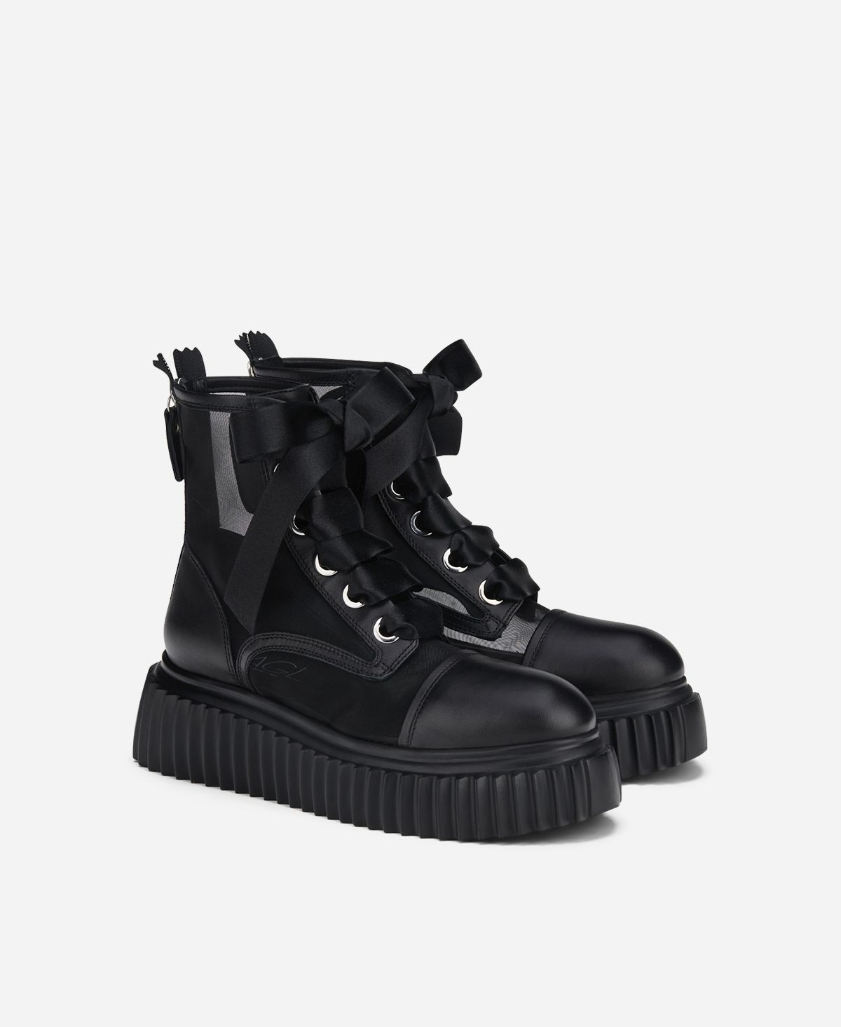 Agl Stivaletto con rete Nero Iggy Ghost Moda