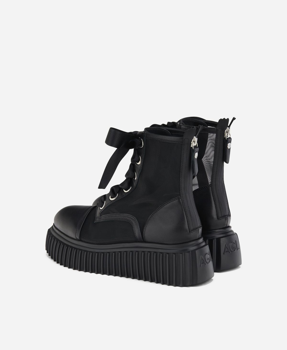 Agl Stivaletto con rete Nero Iggy Ghost Moda