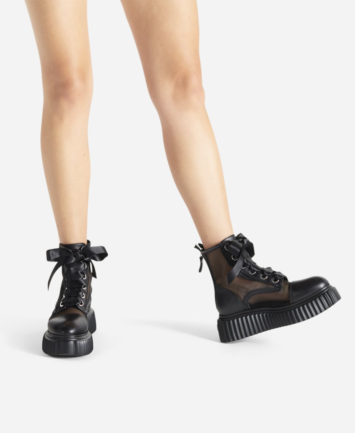 Agl Stivaletto con rete Nero Iggy Ghost Moda