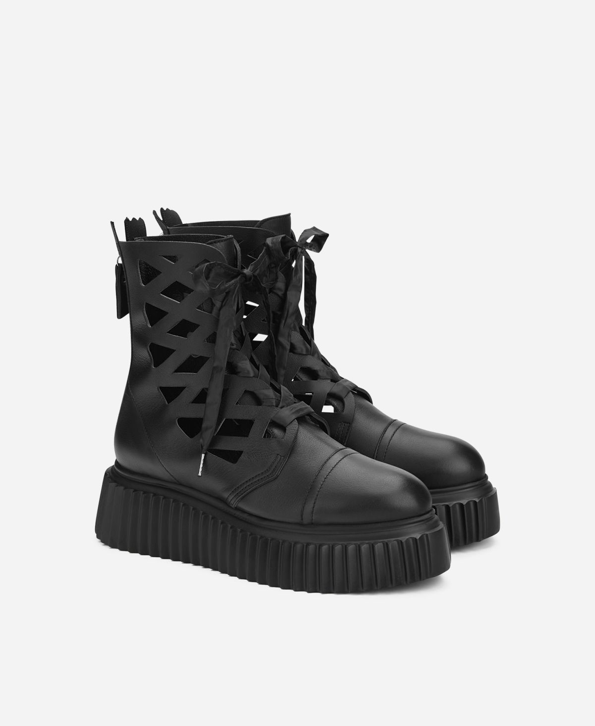 Agl Stivaletto in pelle laserata Nero Viggy 2025