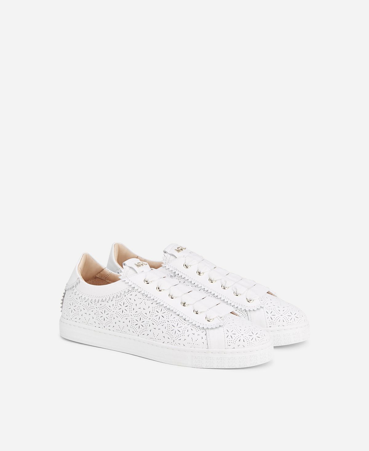 Agl Sneaker perforata Bianco Sade Spring Pezzi Unici