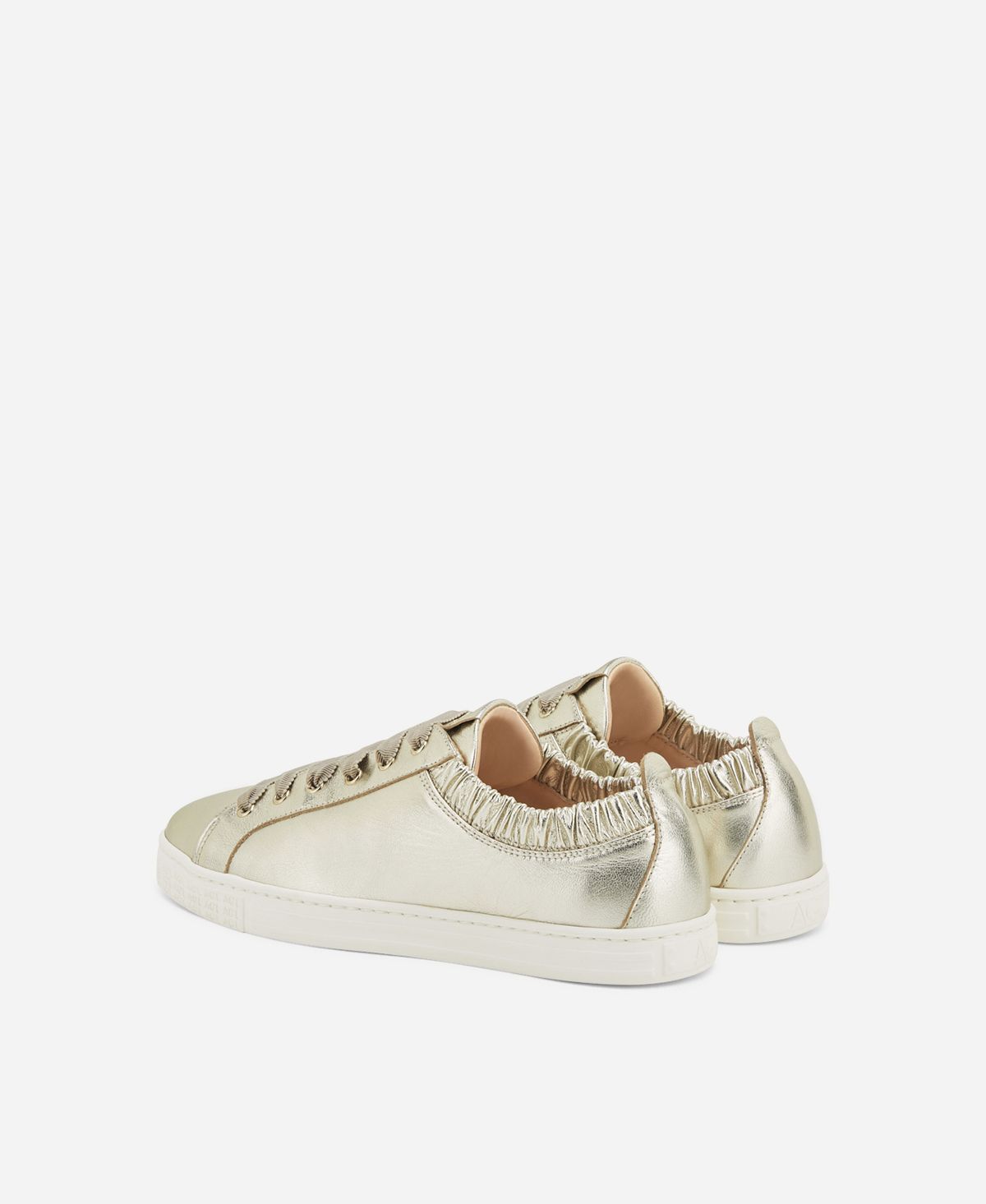 Agl Sneaker in pelle metallizzata Platino Suzie Acquista Ora