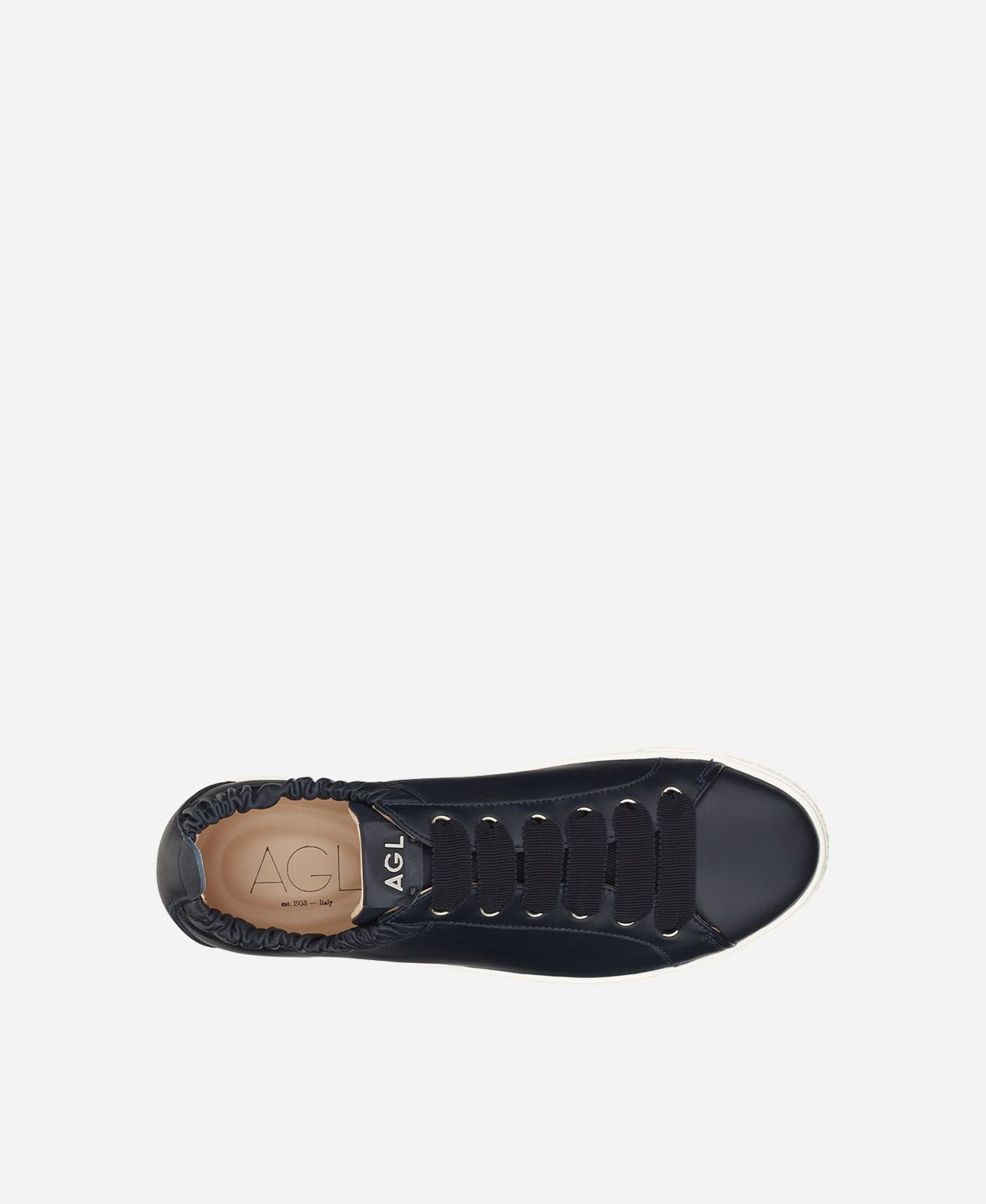 Agl Sneaker in pelle con elastico Blu SUZIE Nuovi prodotti